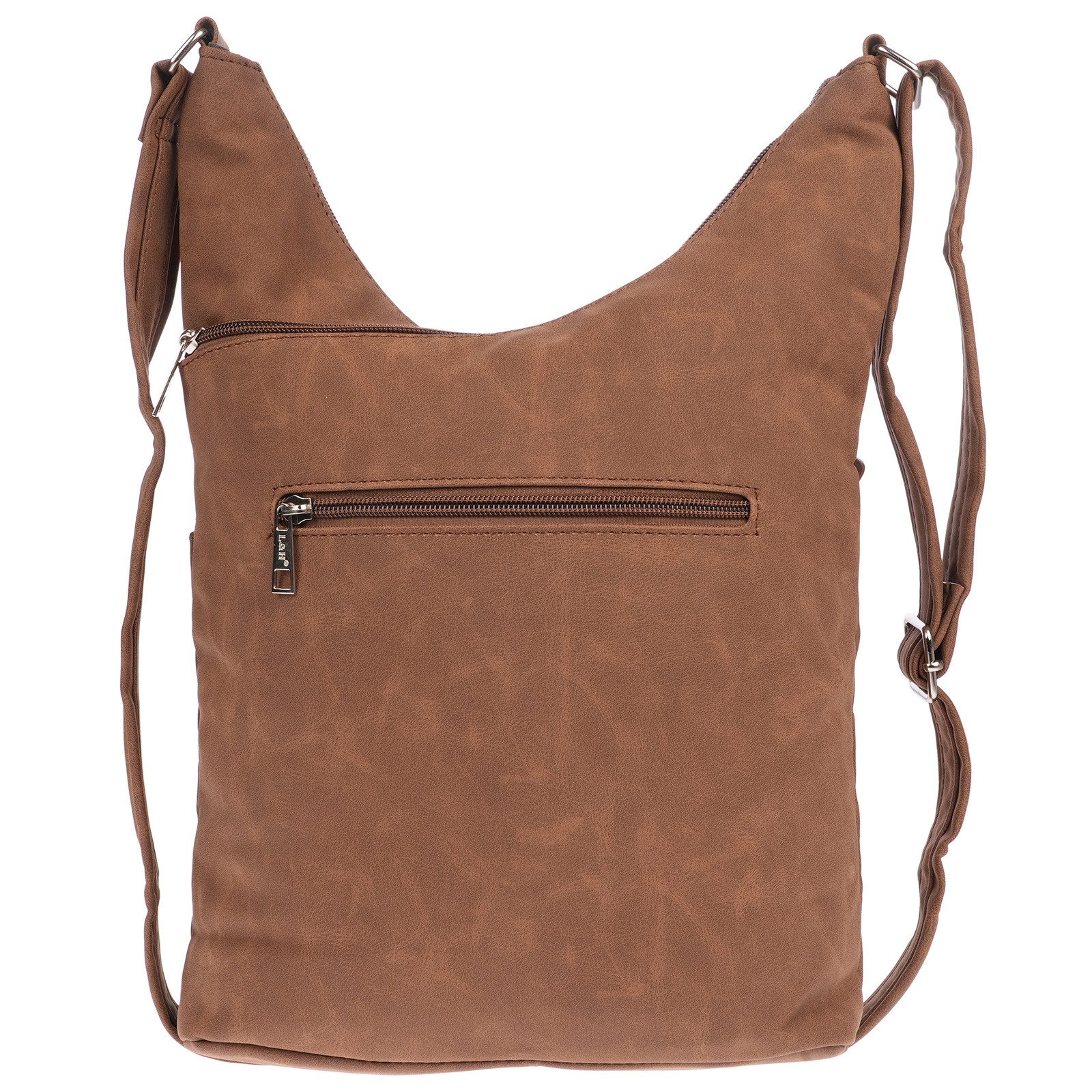 Christian Wippermann Umhängetasche Große Umhängetasche Damen Tasche Schultertasche (einzeln), Crossover Leder Optik – Bild 5 von 5
