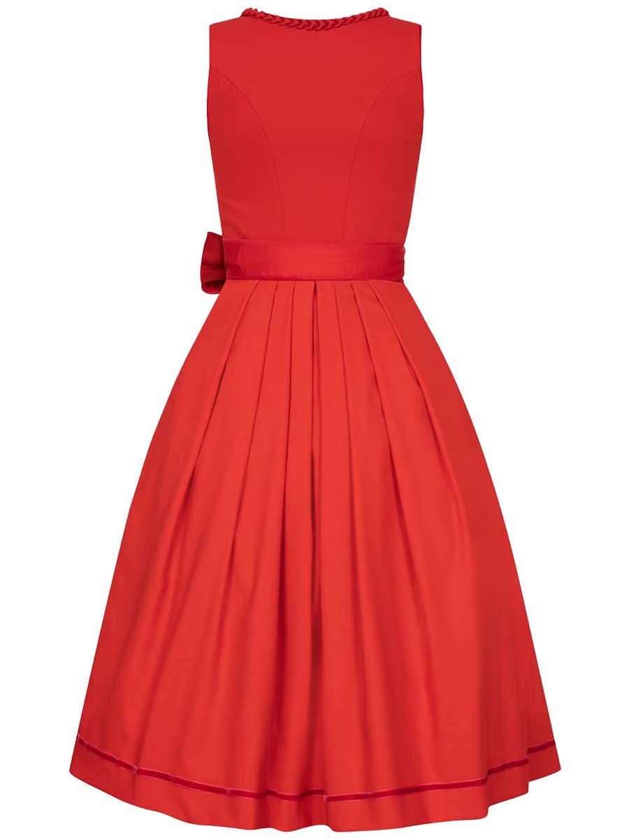 KRÜGER COLLECTION Dirndl Dirndl Thistle Rose 70cm Länge rot