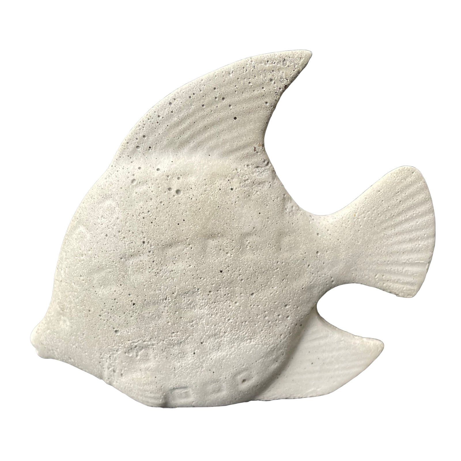 ZGM Gartenfigur Betonfigur Fisch NERO, handgefertigte Dekoration für Garten und Haus