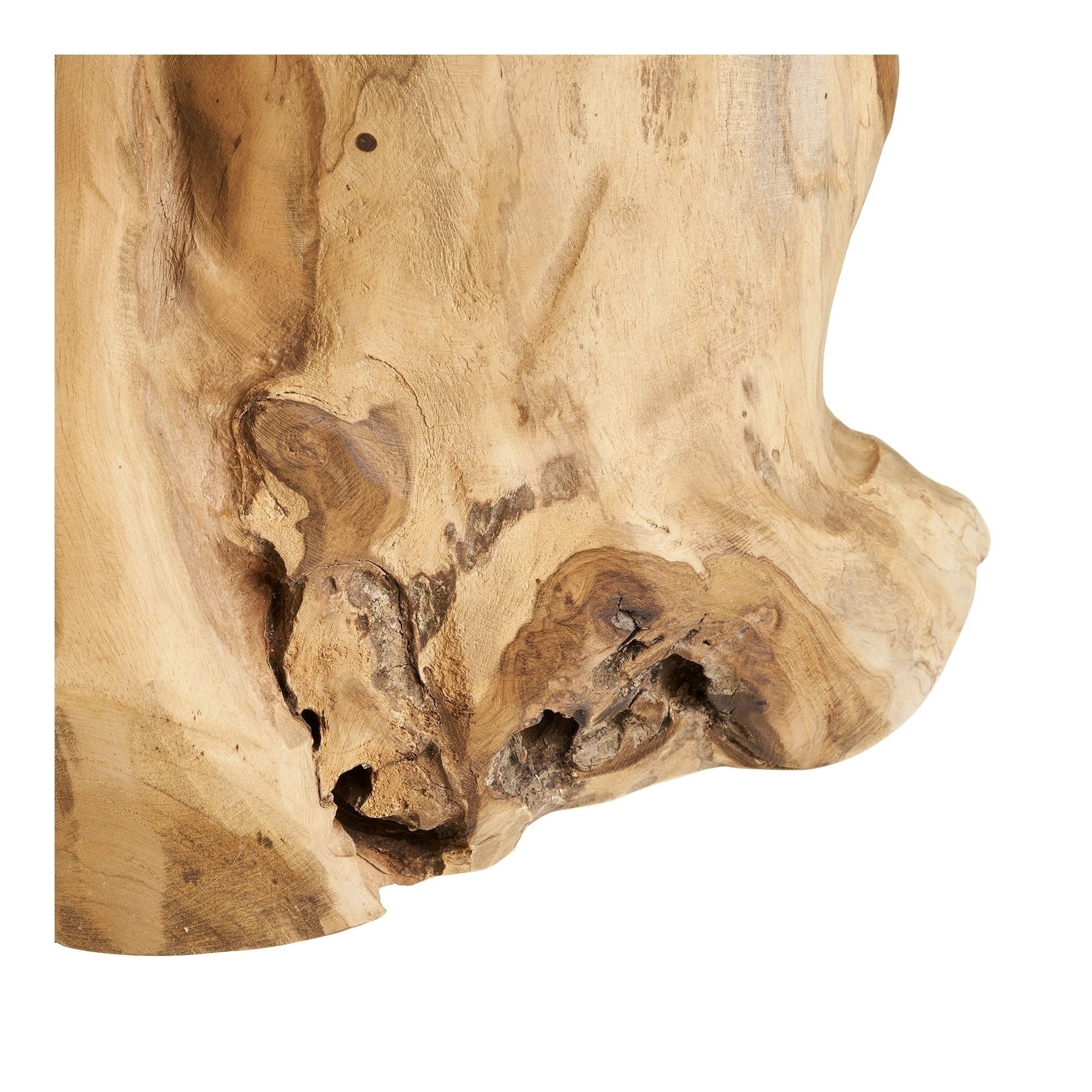 House Nordic Beistelltisch in braun, Teakholz - 40x45x40cm (BxHxT) – Bild 5 von 5