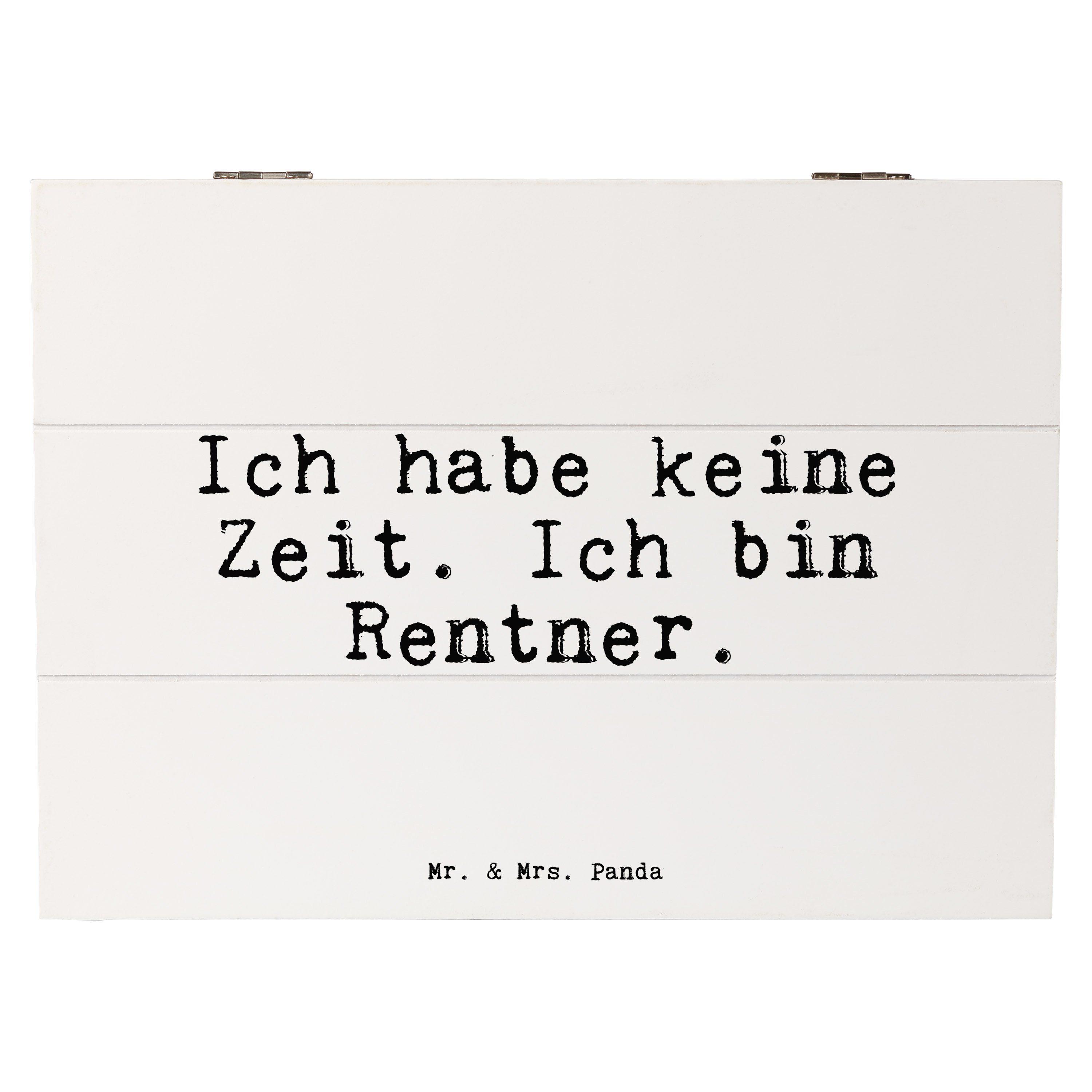 Mr. & Mrs. Panda Dekokiste »Ich habe keine Zeit.... Weiß Geschenk