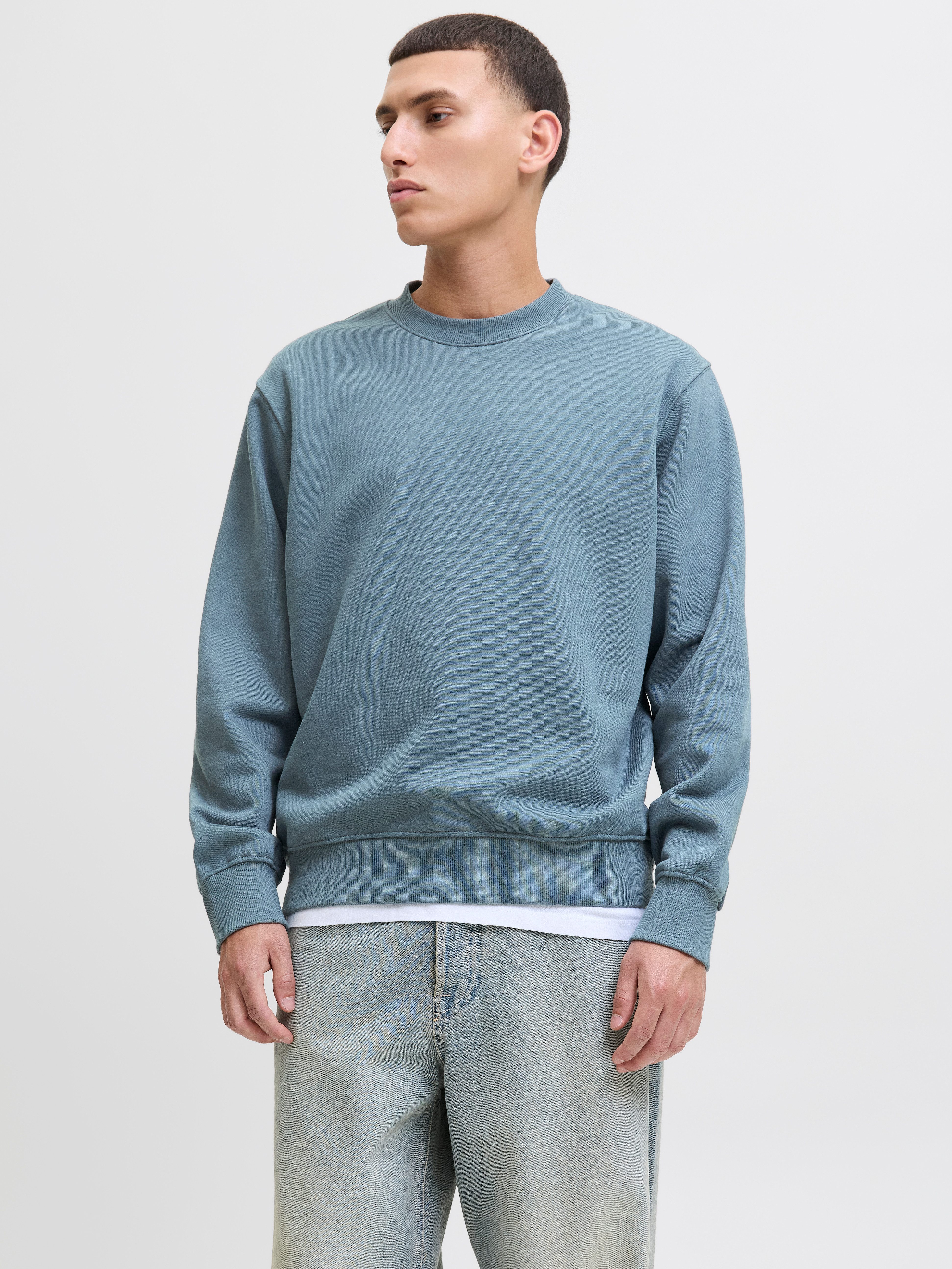 Jack & Jones Sweatshirt JJEURBAN EDGE SWEAT CREW NECK NOOS mit Rippbündchen günstig online kaufen