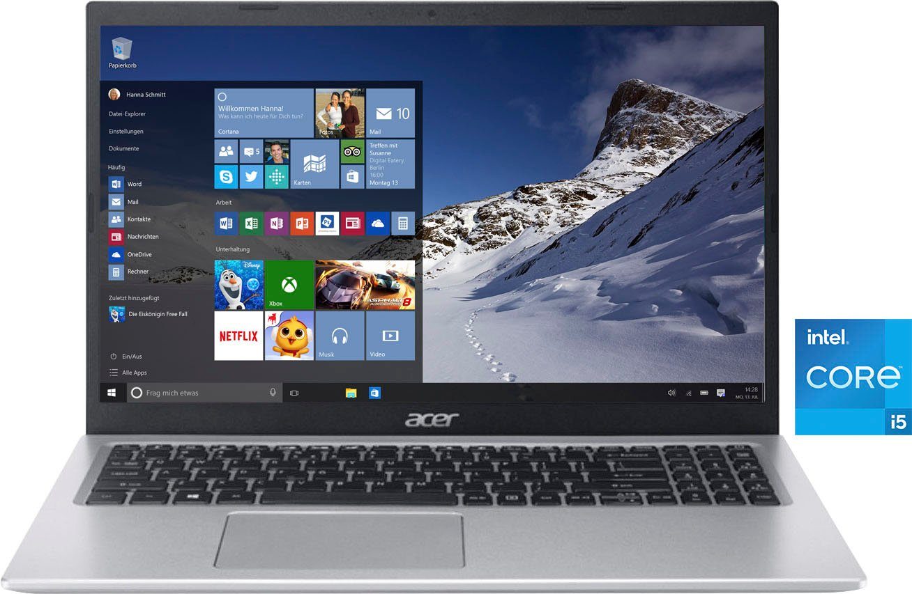 Acer Aspire 5 A515-56-509F Notebook (39,62 cm/15,6 Zoll, Intel Core i5  1135G7, Iris© Xe Graphics, 512 GB SSD, Kostenloses Upgrade auf Windows 11,  sobald verfügbar) online kaufen | OTTO