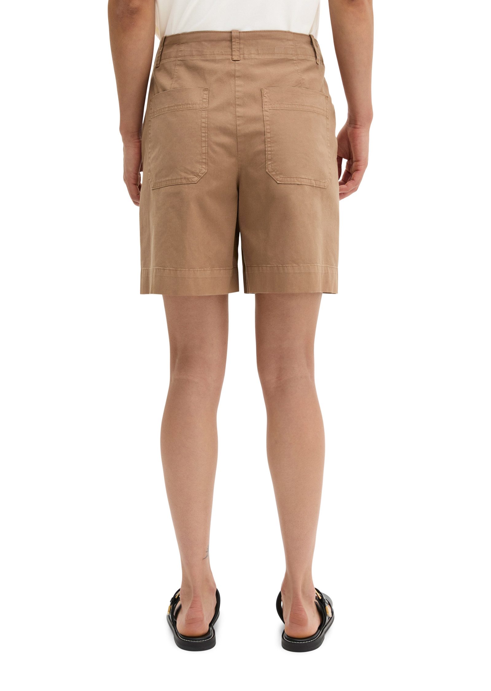 Marc O'Polo Shorts aus Organic Cotton-Lyocell-Leinen-Mix
