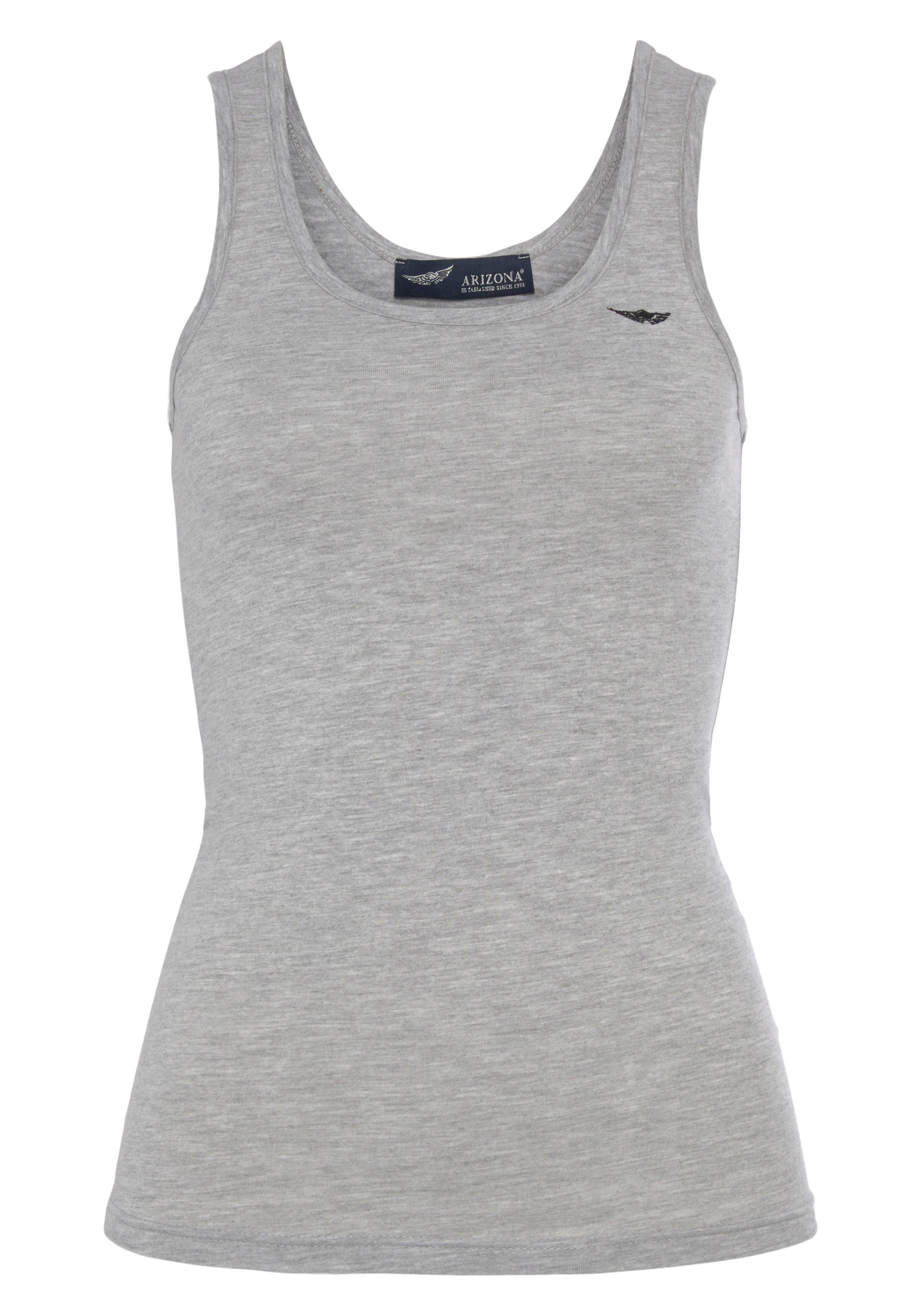 ARIZONA Tanktop mit Logo-Stickerei mehr
