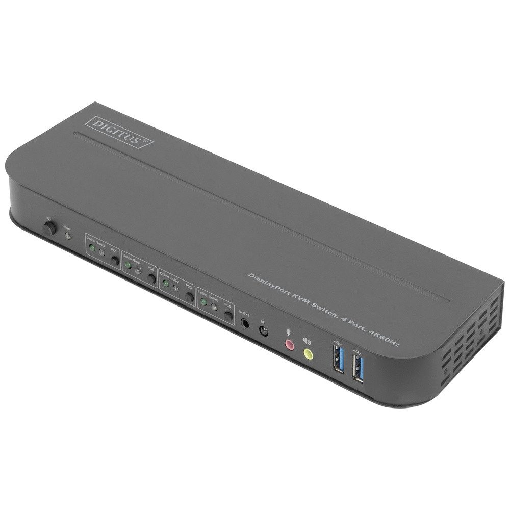 Digitus Digitus DS-12890 4 Port KVM-Extender Display-Port, HDMI Maus, Tastatur Adapter
