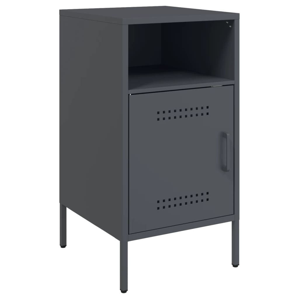 vidaXL Nachttisch Nachttisch Anthrazit 36x39x68 cm günstig online kaufen