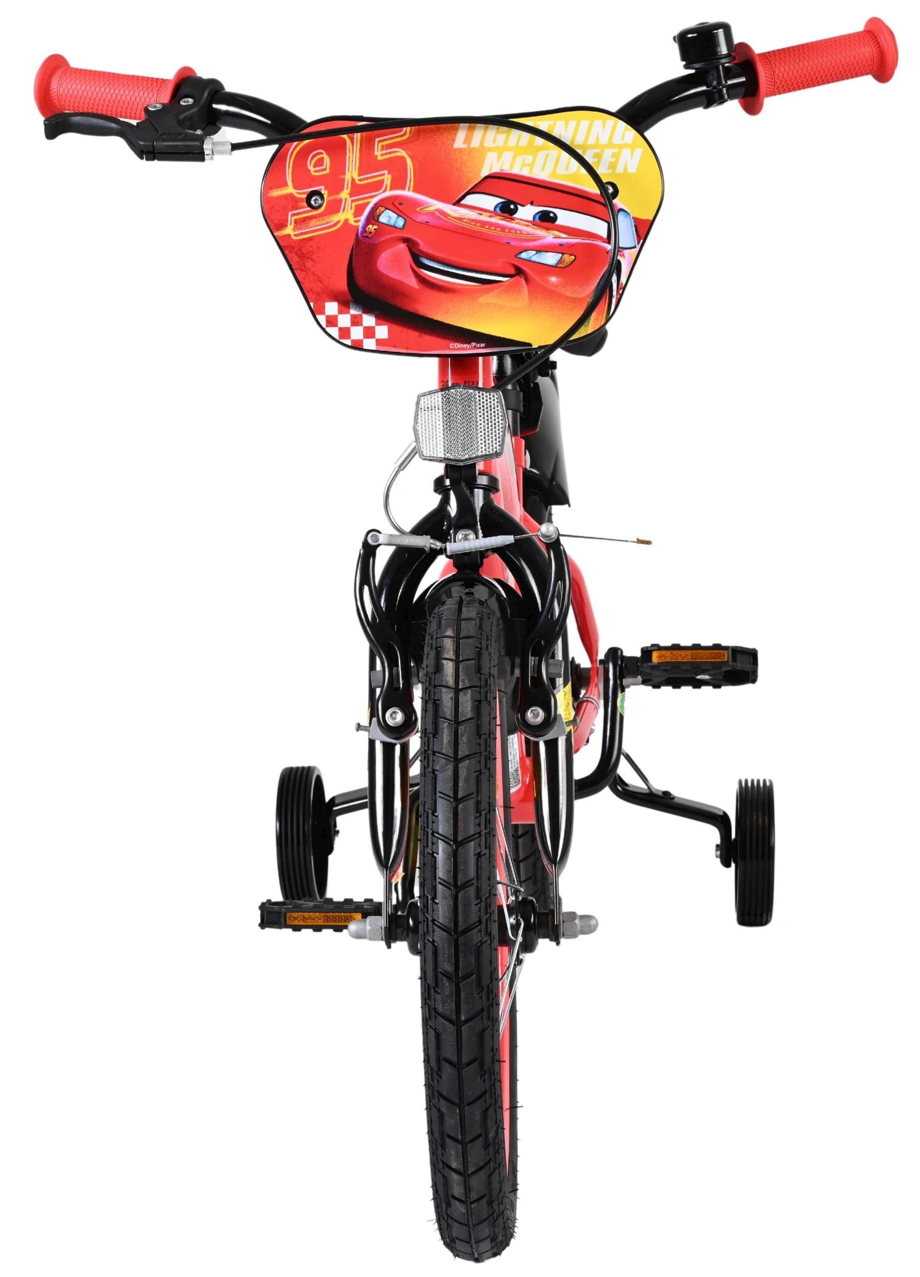 Volare Kinderfahrrad Disney Cars Kinderfahrrad - Jungen - 16 Zoll - Rot