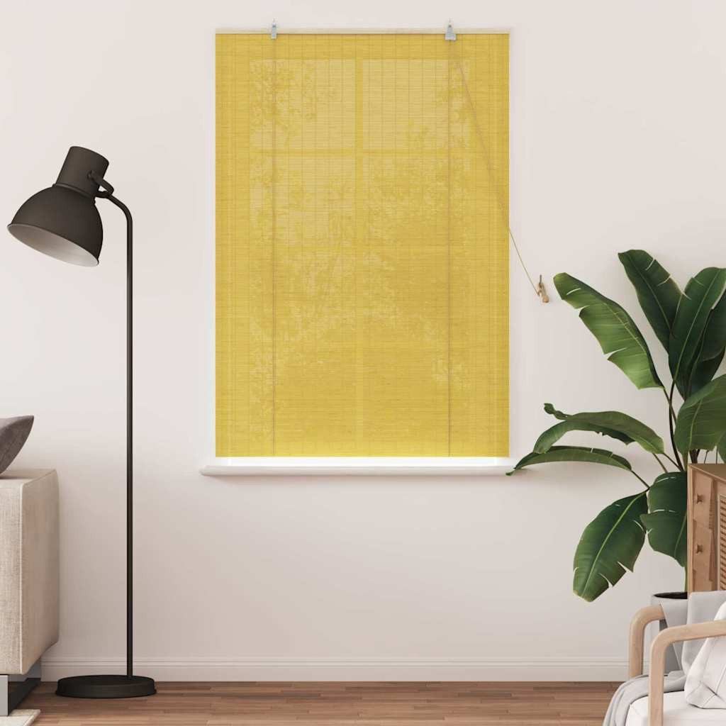 Rollo Rollo Gelb 100 x 160 cm Bambus, vidaXL