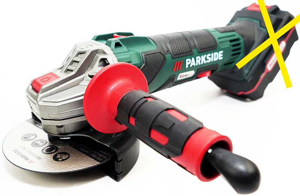 Parkside Akku-Winkelschleifer 20V Akku Winkelschleifer PWSA 20-Li D4, ohne Akku und Ladegerät, max. 11000,00 U/min