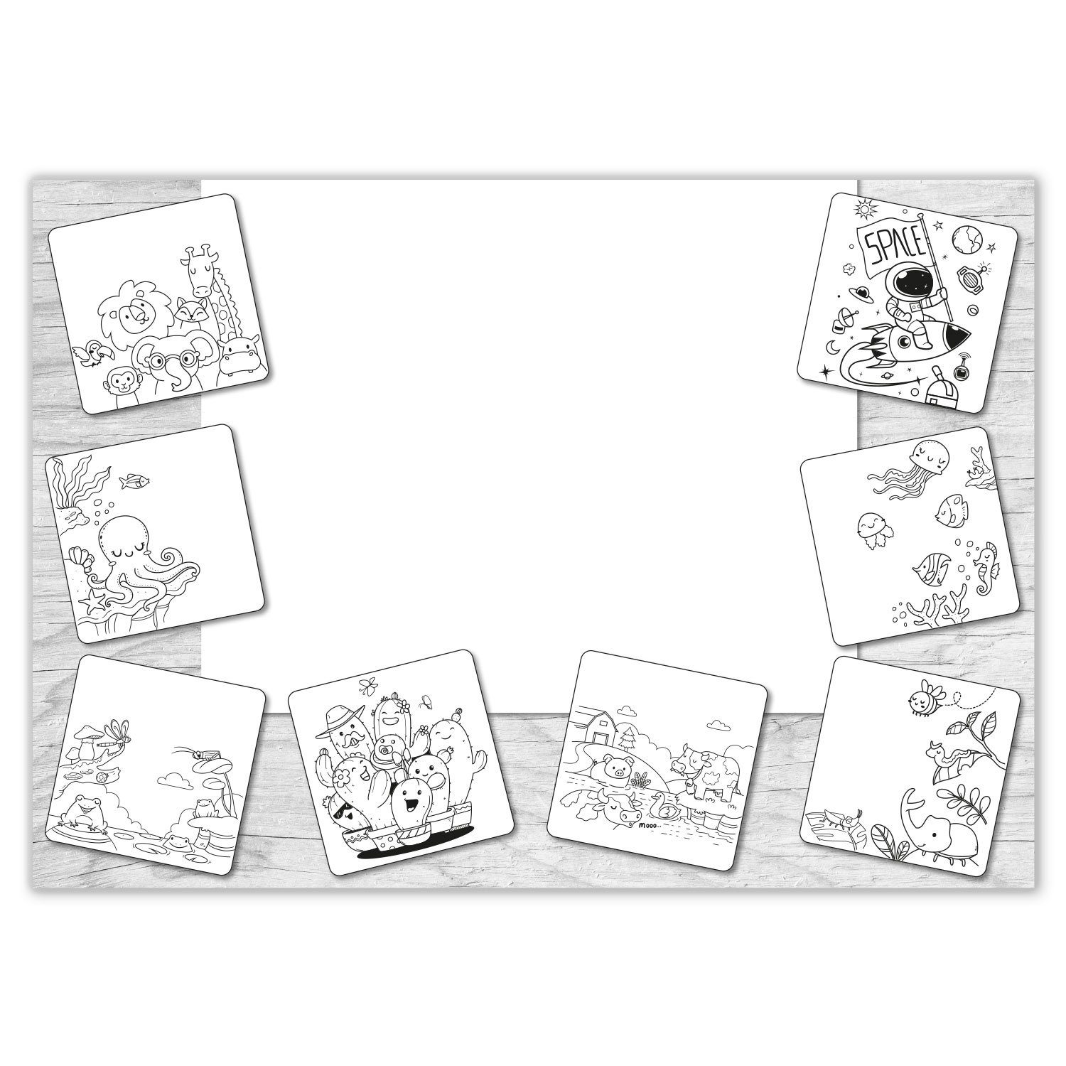 younikat Platzset Tischset zum Ausmalen für günstig online kaufen