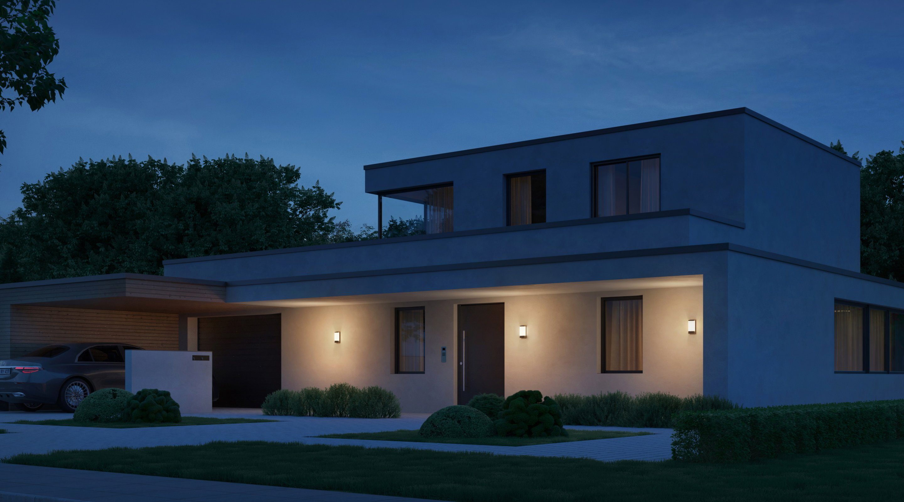 steinel LED Außen-Wandleuchte L 271 digi, Bluetooth, LED fest integriert, Warmweiß, 3000K