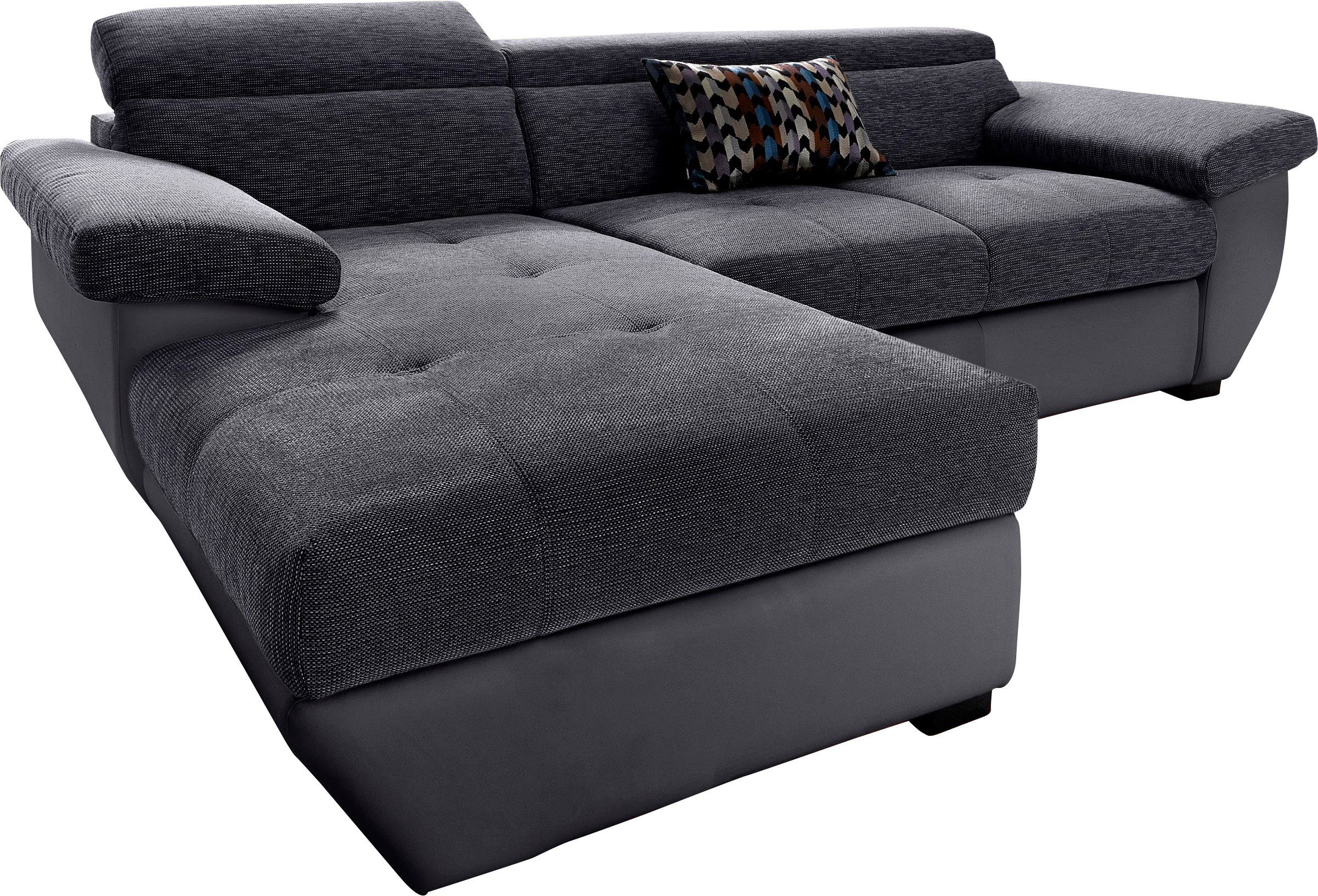 COTTA Ecksofa "Speedway L-Form", mit Kopfteilverstellung, wahlweise mit Bet günstig online kaufen