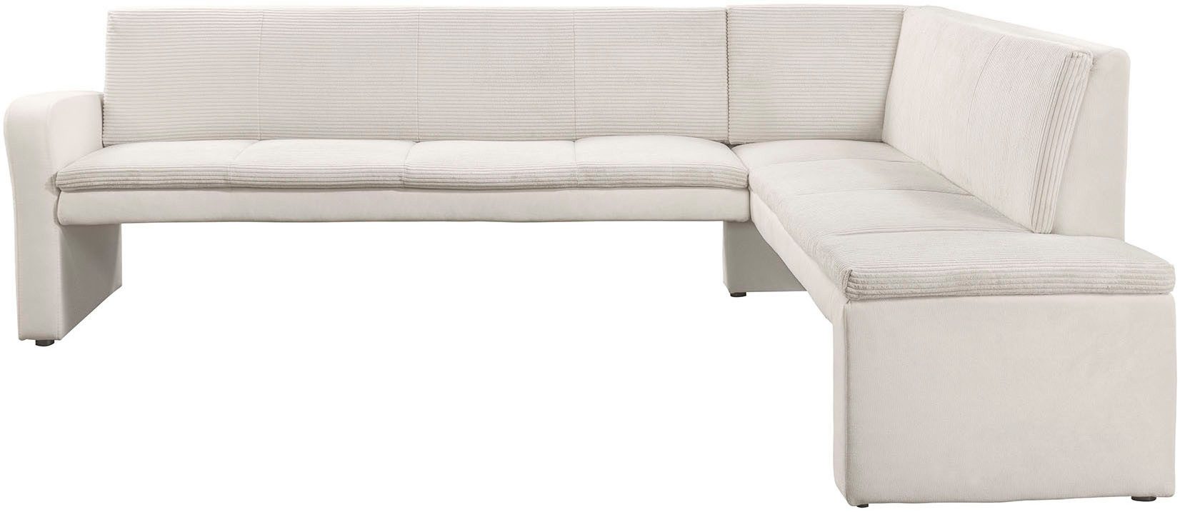 exxpo - sofa fashion Eckbank Cortado, elegant und modern mit hohem Sitzkomfort, hohe Bodenfreiheit, schöne Detailverarbeitung