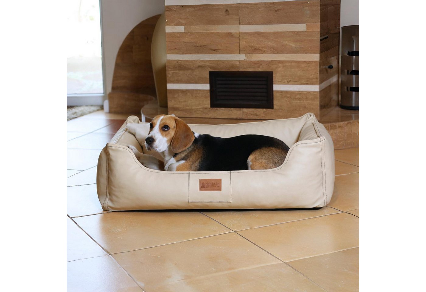 Thumbnail - tierlando® Tierbett tierlando MADDOX KOMFORT Hundebett Hundesofa Kunstleder S - XXL
