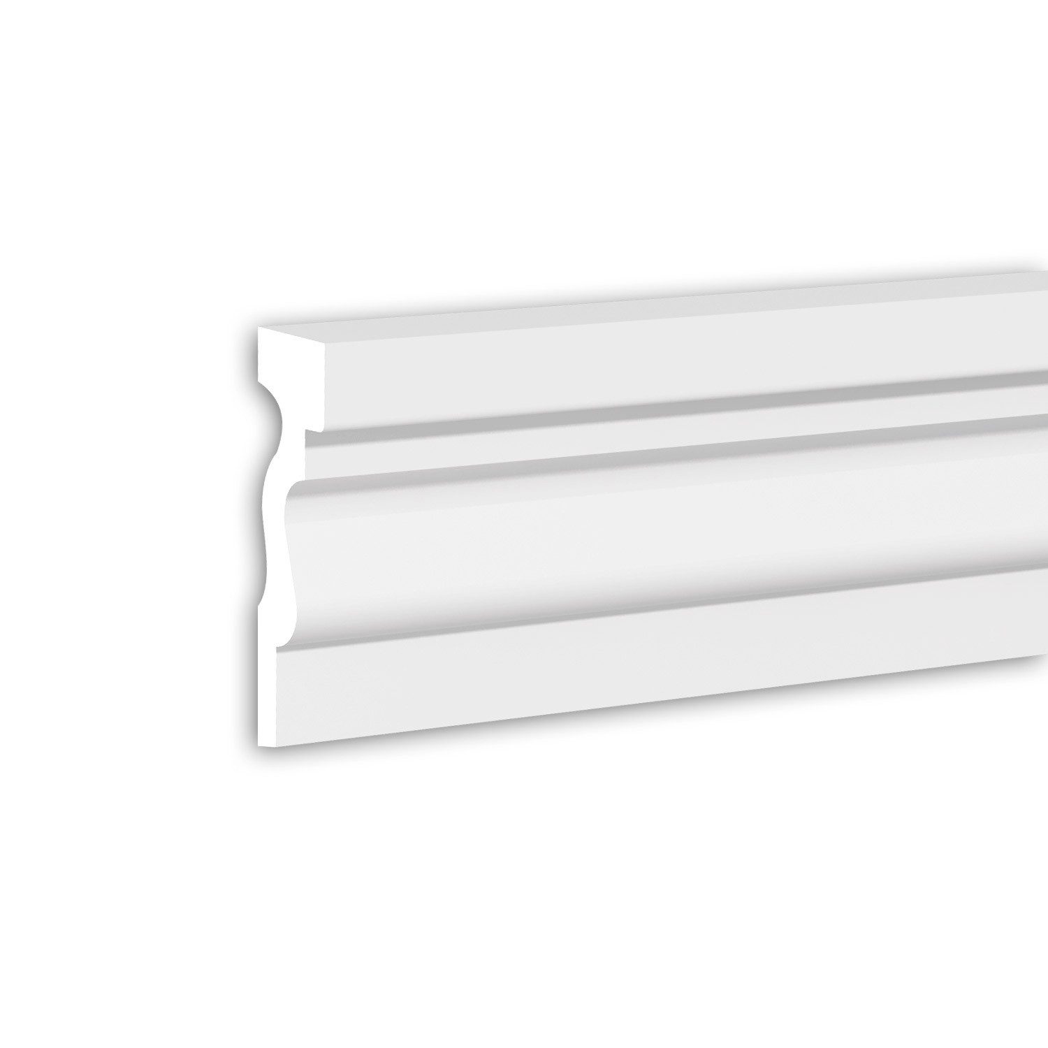 Profhome Zierleiste 484005 Gewände Fassadenprofil Stuckleiste Fassadenelement 2 m, kleben, Polyurethan Hartschaum, 1-St., 1 x Stuckleiste, Gewände Fassadenleiste Stuckleiste Außenstuck Profilleiste 2 Meter