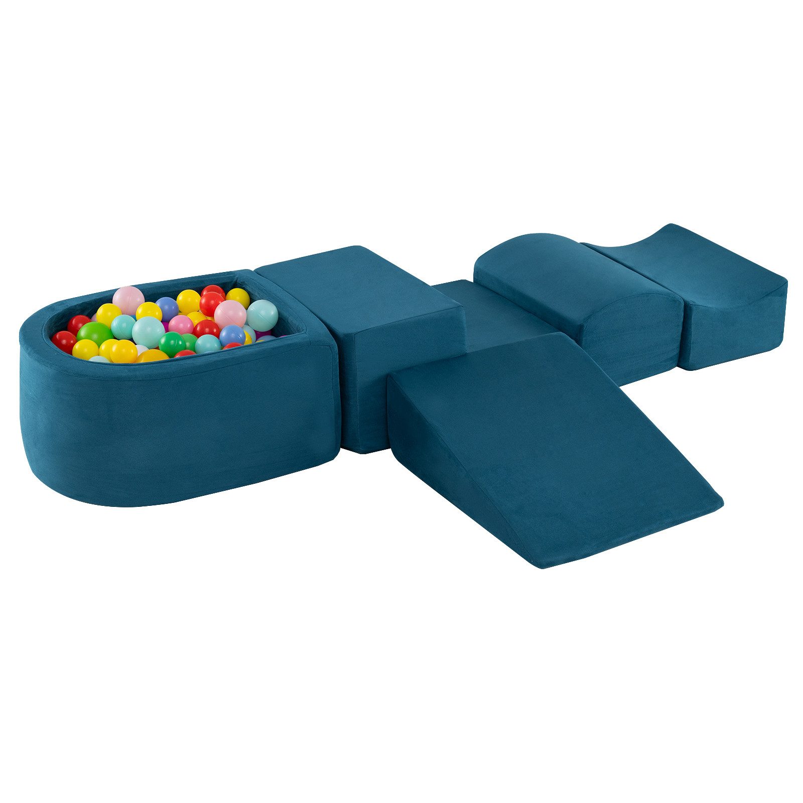 COSTWAY Spielbausteine, 5 TLG. Schaumstoffbausteine für Kinder, Baby