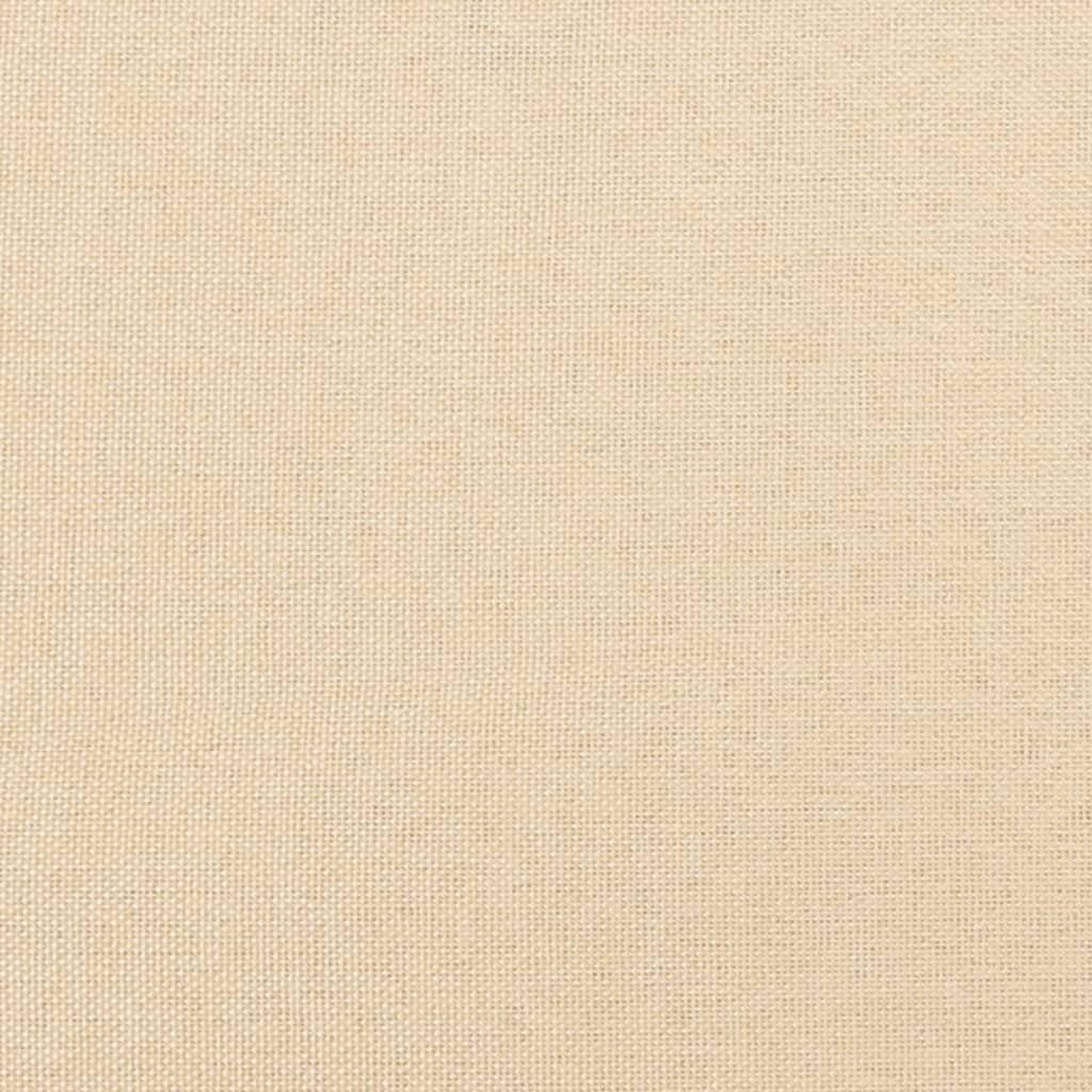 cm Fußhocker (1 St) 78x56x32 vidaXL Polsterhocker Stoff Creme