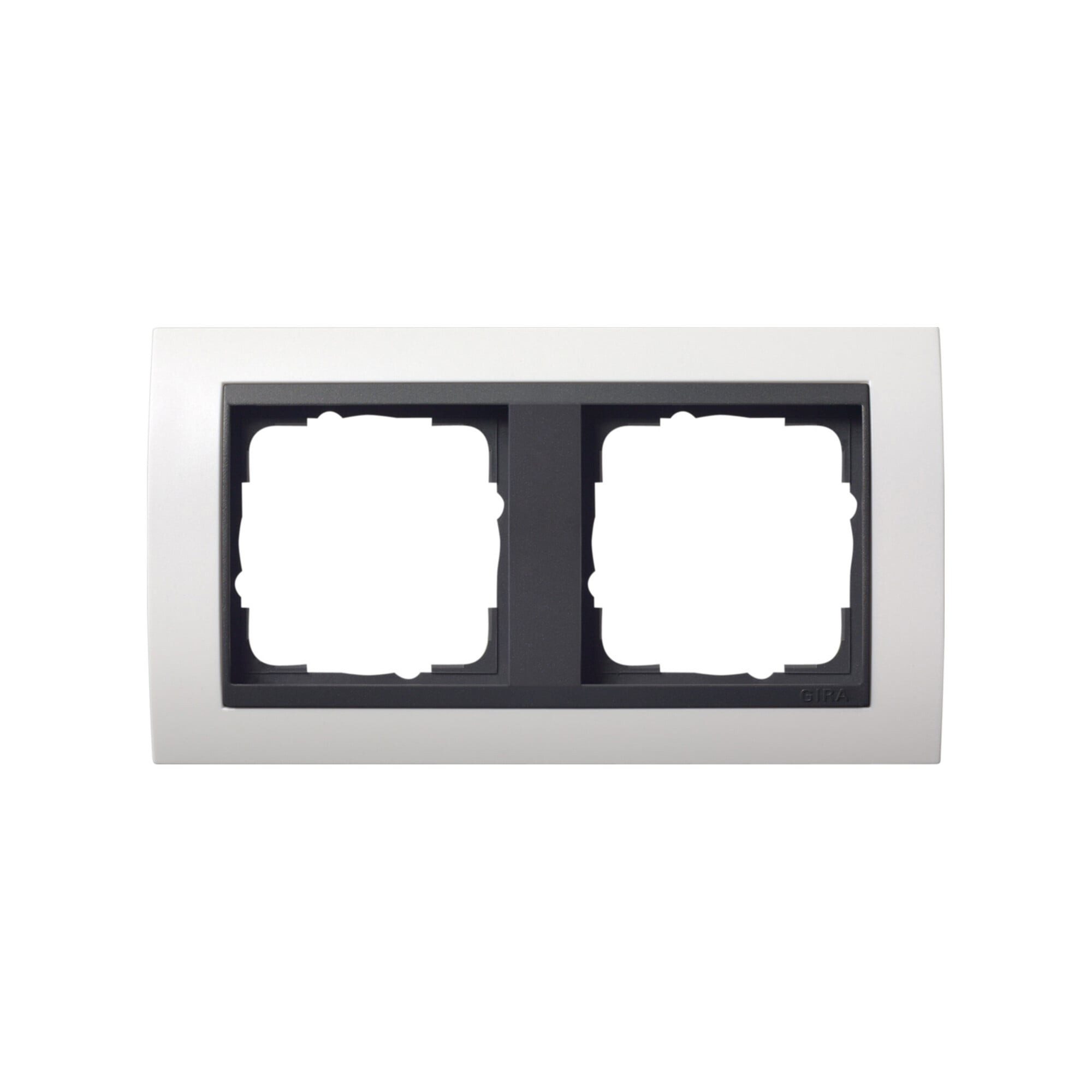 GIRA Abdeckplatte Gira Abdeckrahmen 2f.rws f.anth.ZL,bruchsich. 021207