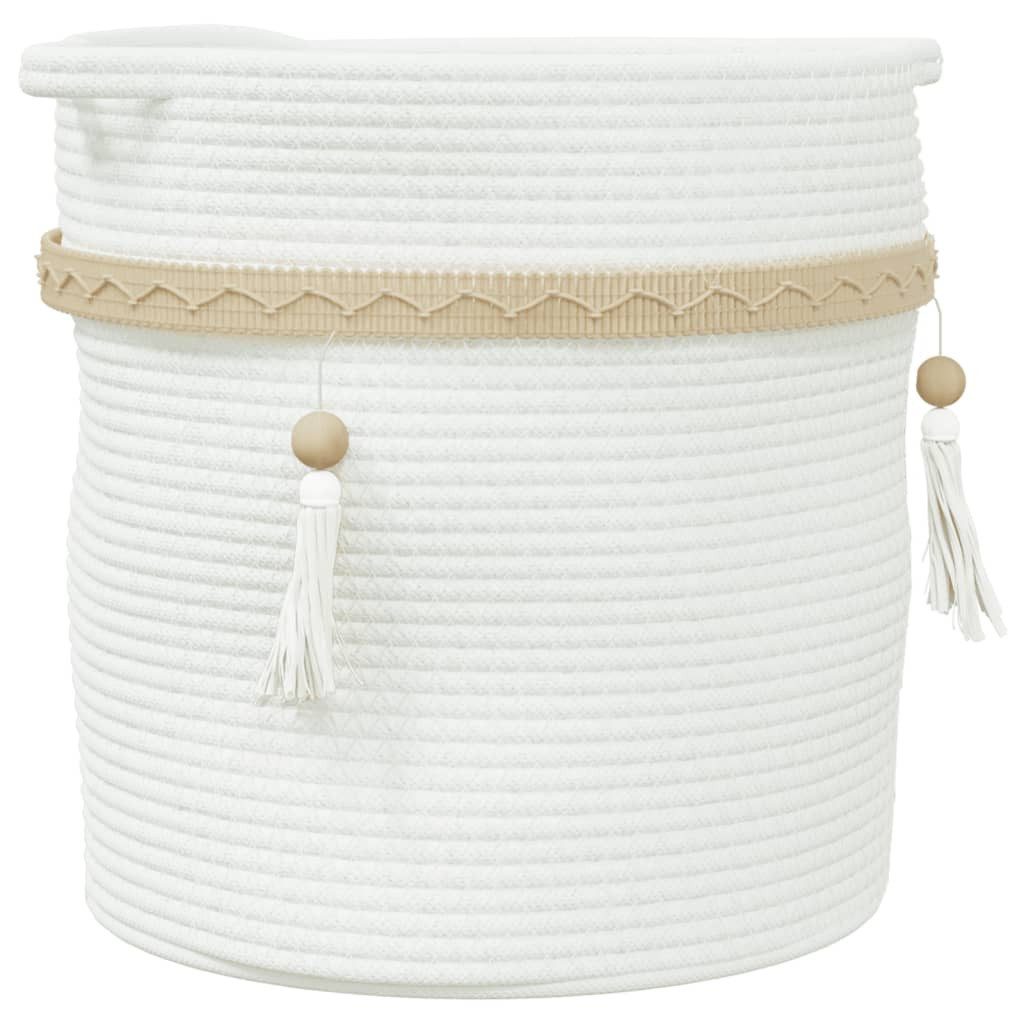vidaXL Aufbewahrungskorb Aufbewahrungskorb Weiß Ø38x36 cm günstig online kaufen