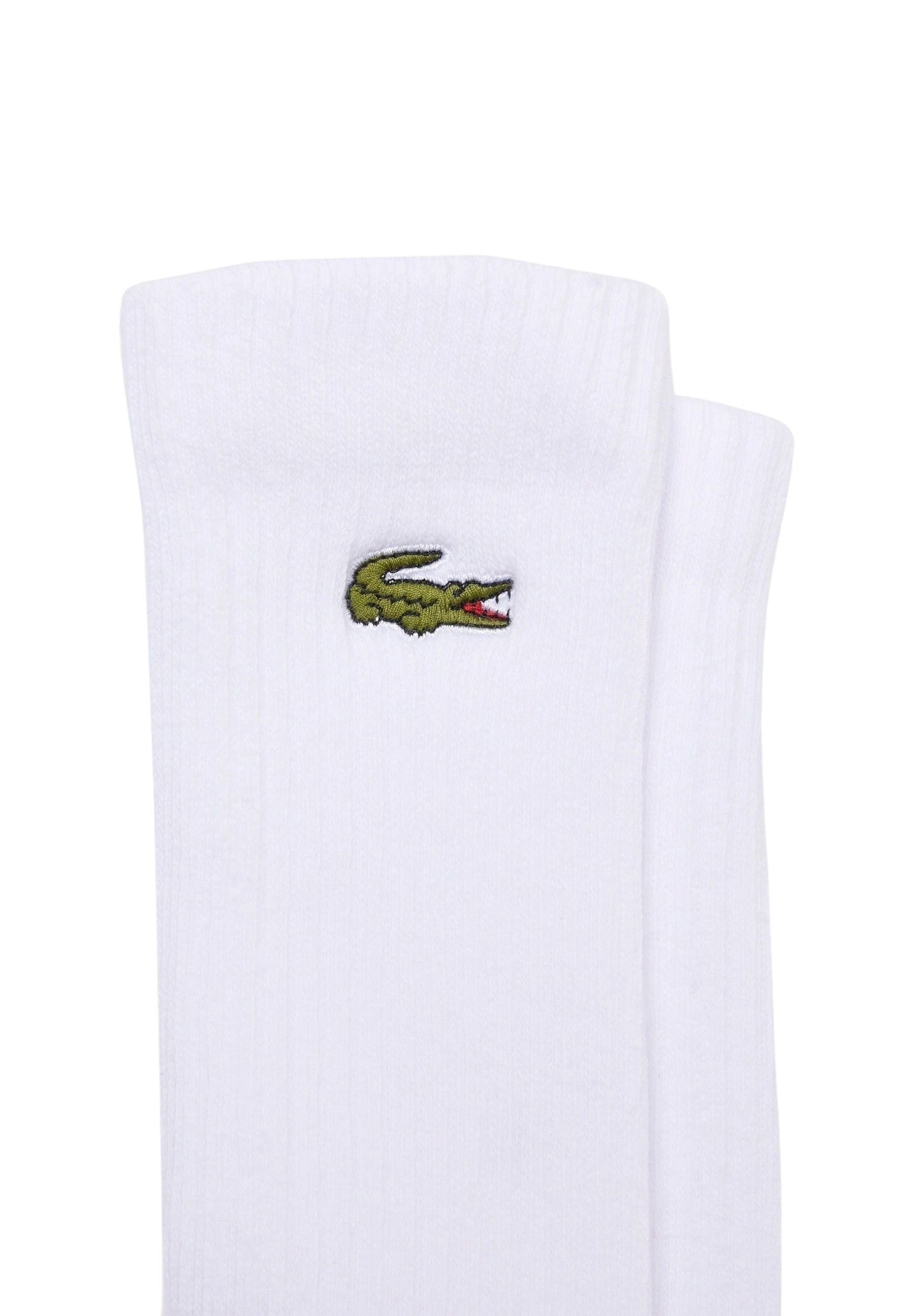 Lacoste Socken Socken Permanent Offer Socken weiß (3-Paar) hohe Dreierpack