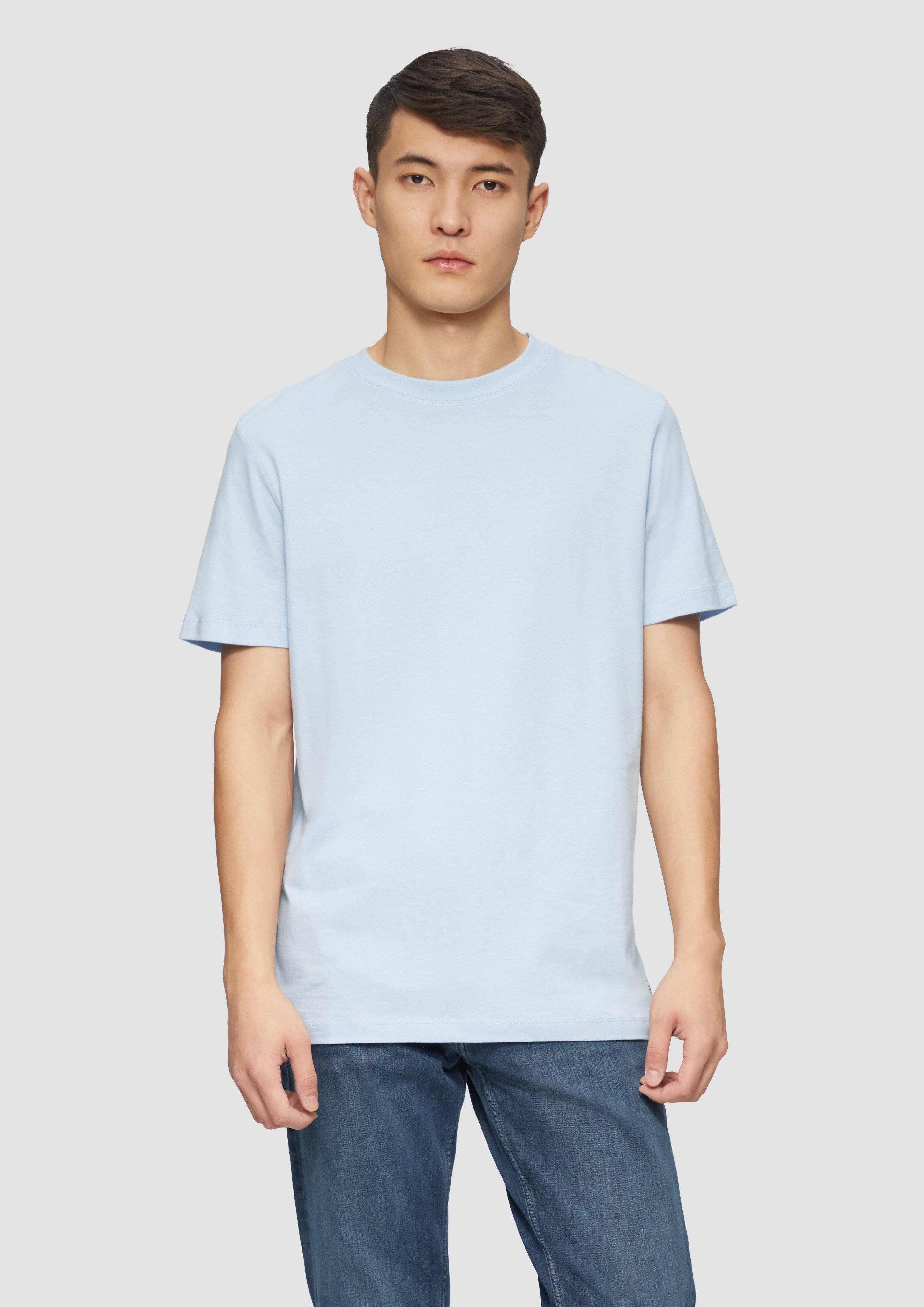s.Oliver Kurzarmshirt Softes Baumwoll-T-Shirt mit Crewneck günstig online kaufen