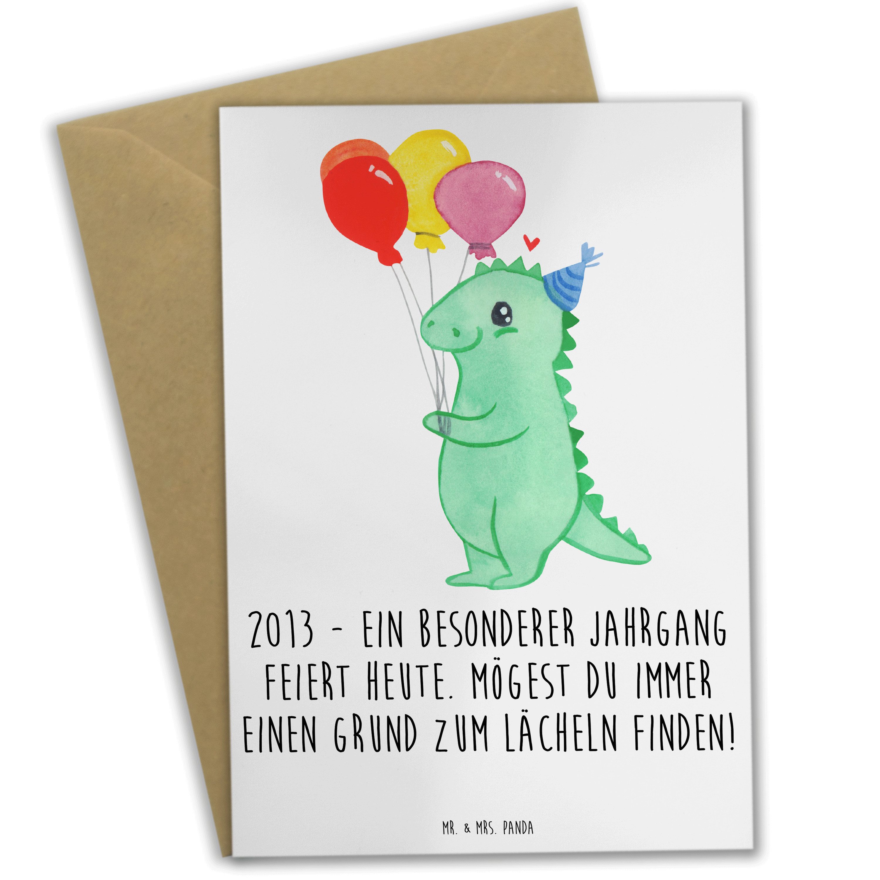 Grußkarte 2013 Geburtstag Freude - Weiß - Geschenk, Grund zum Lächeln, Geburtst