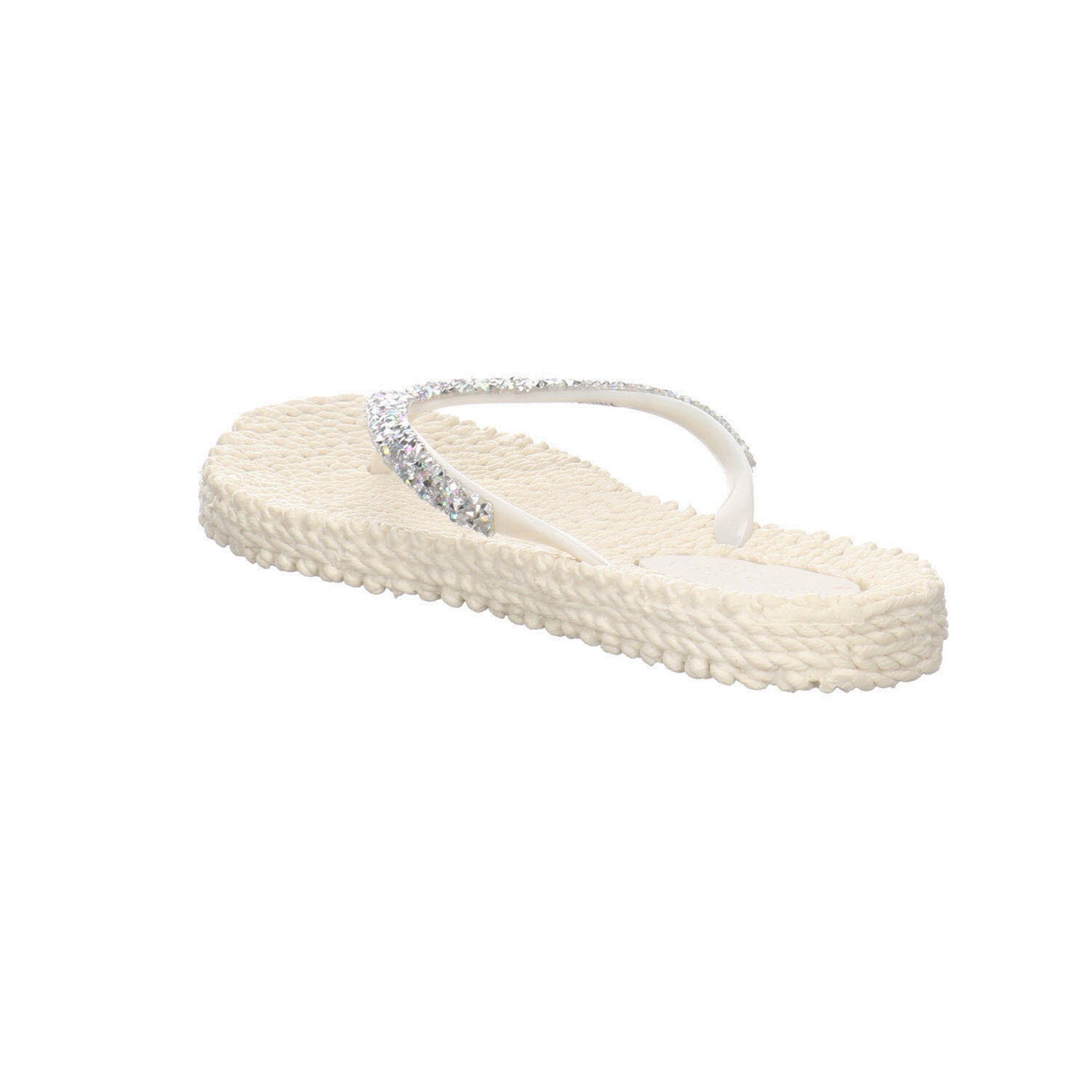 Zehentrenner Zehentrenner Jacobsen Damen Badelatschen Ilse Synthetik Cheerful creme Sandalen