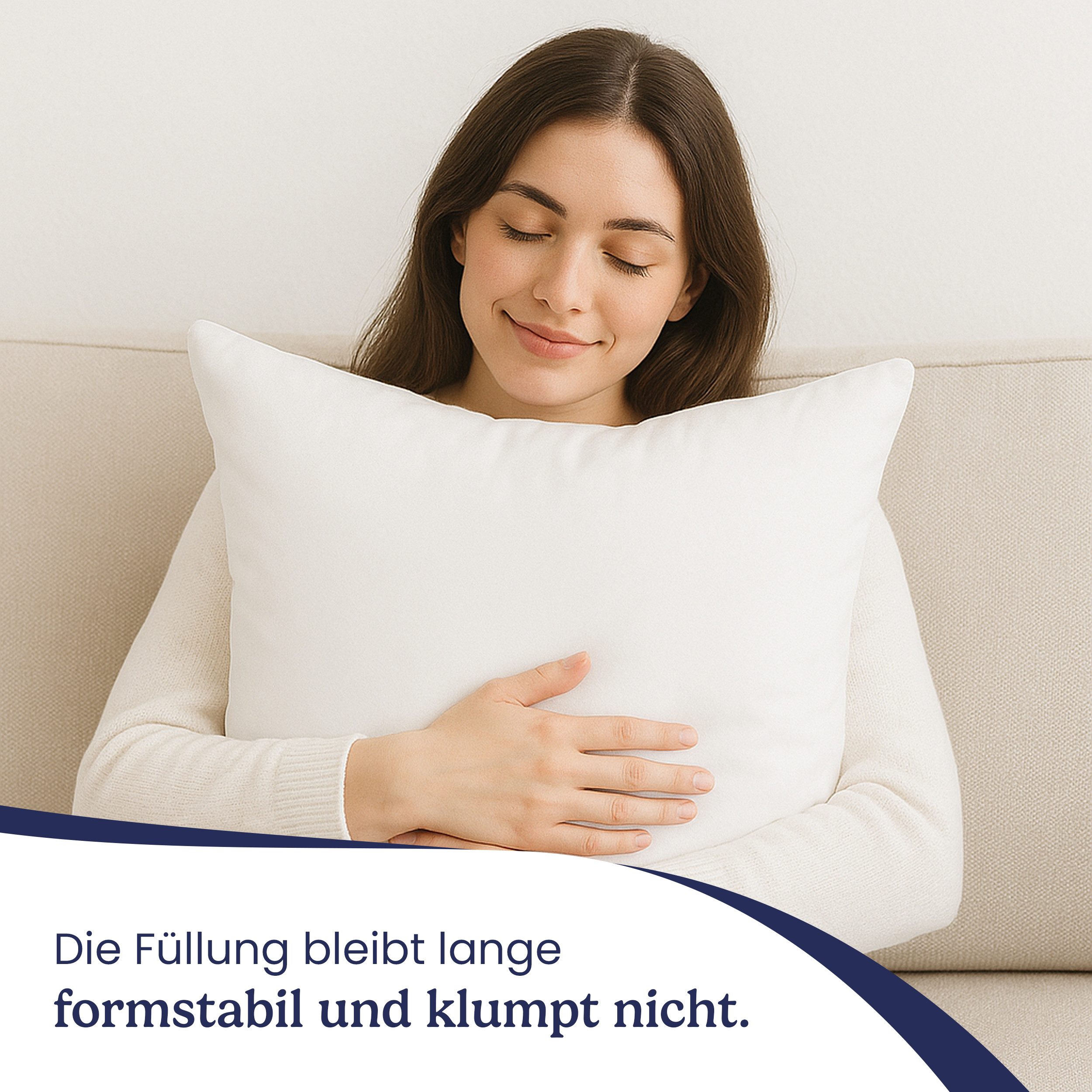 Gentle North Microfaserkissen 6er-Set Kopfkissen – Deko- & Füllkissen, weich und waschbar – Bild 5 von 5
