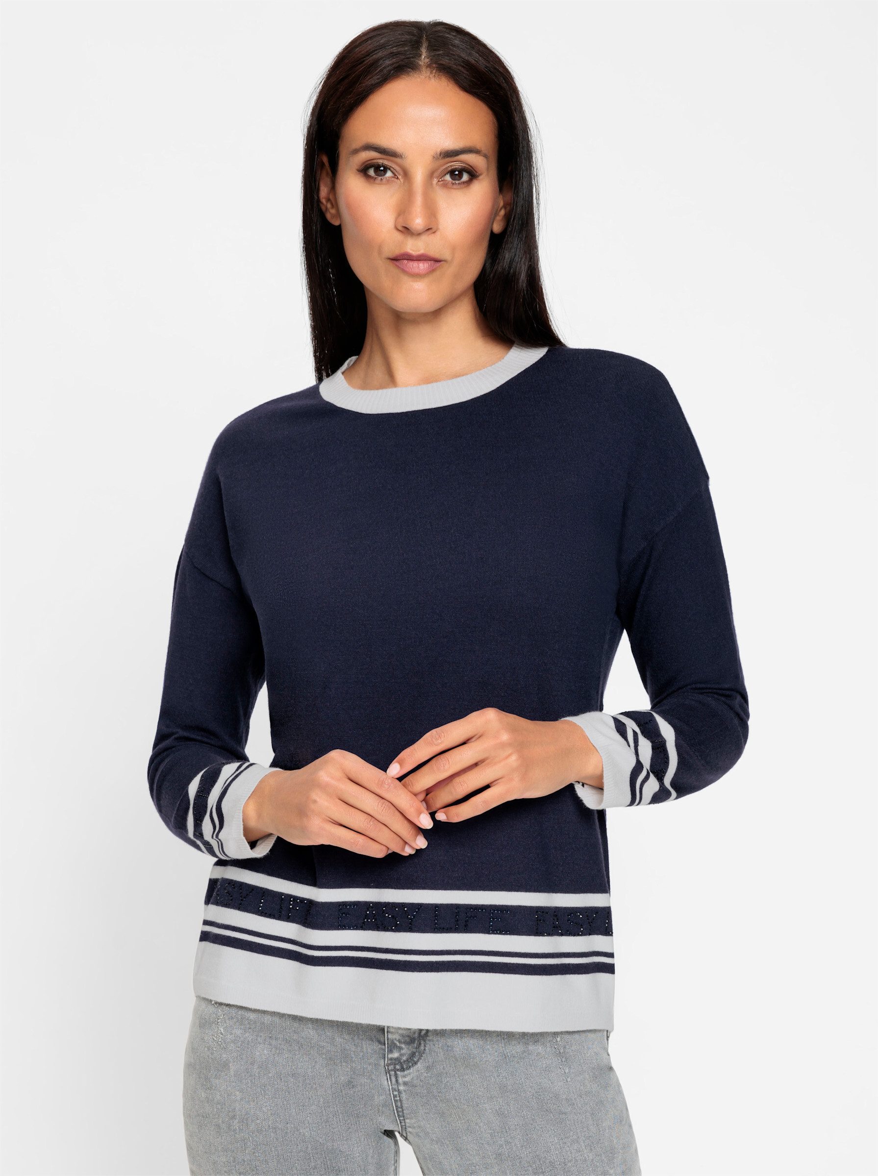 Strickpullover Pullover Langarm Feinstrick
