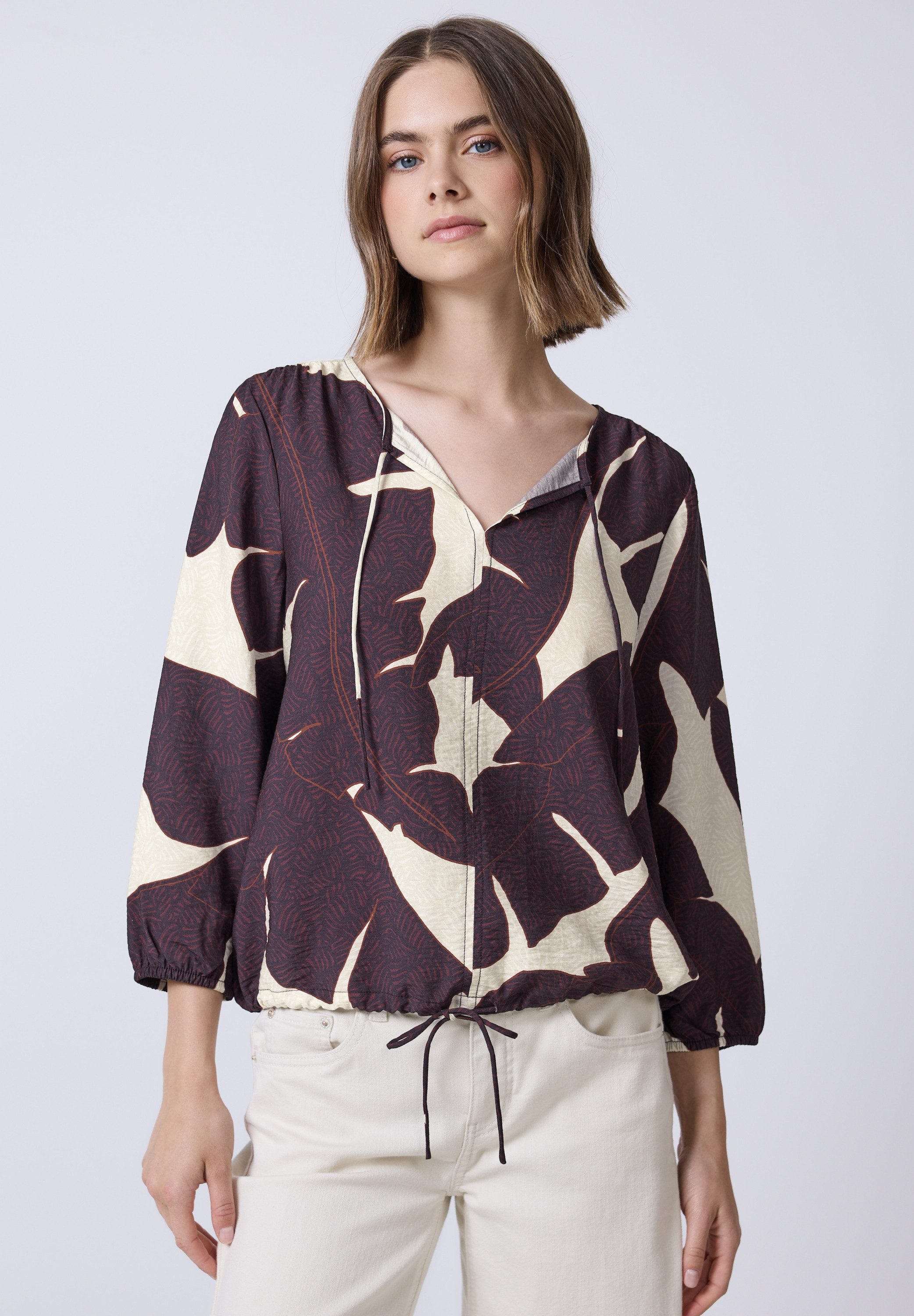 STREET ONE STUDIO Shirtbluse mit Tunnelzug günstig online kaufen