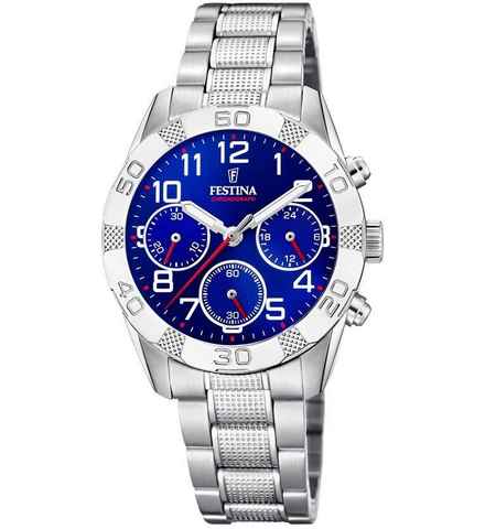 Festina Chronograph Junior, F20345/2, Armbanduhr, Quarzuhr, Kinderuhr, Stoppfunktion, ideal als Geschenk