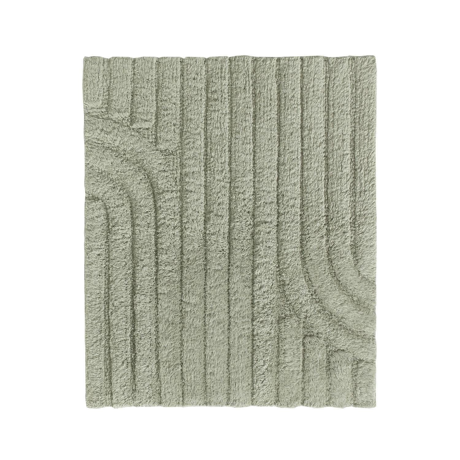 casa NOVA Badematte MINORI, Salbeigrün, Baumwolle, rechteckig, waschbar bis 40 °C, L 60 x B 50 cm