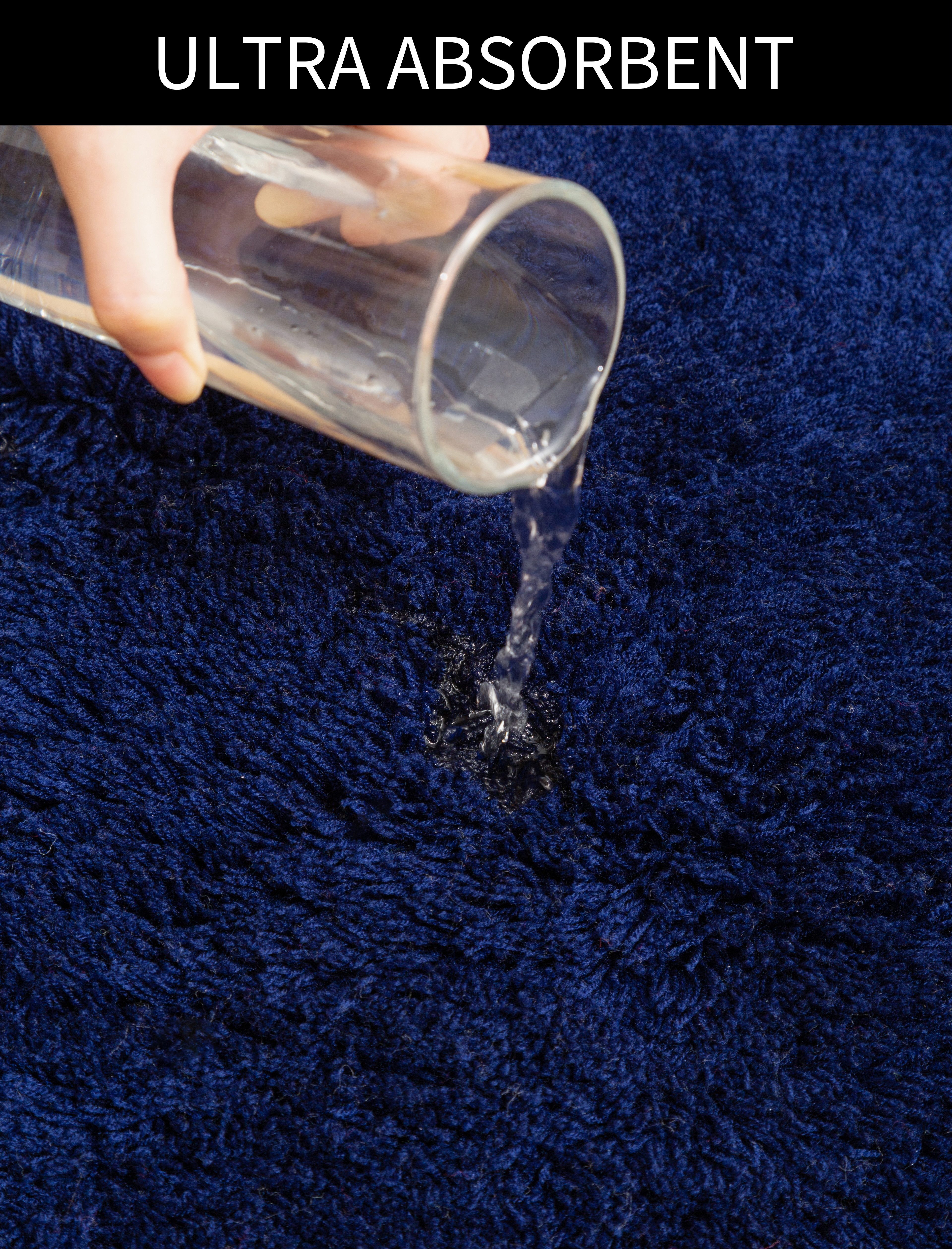 OTTO home Badematte Merida, Badvorleger, Badezimmer Teppich, Höhe 32 mm, rutschhemmend beschichtet, schnell trocknend, strapazierfähig, fußbodenheizungsgeeignet, Kunstfaser, rechteckig, Badteppich, Uni Farben, rechteckig, rund & als 2-tlg. Set erhältlich