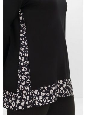 sheego by Joe Browns Langarmshirt Große Größen mit floral bedruckten Einsätzen