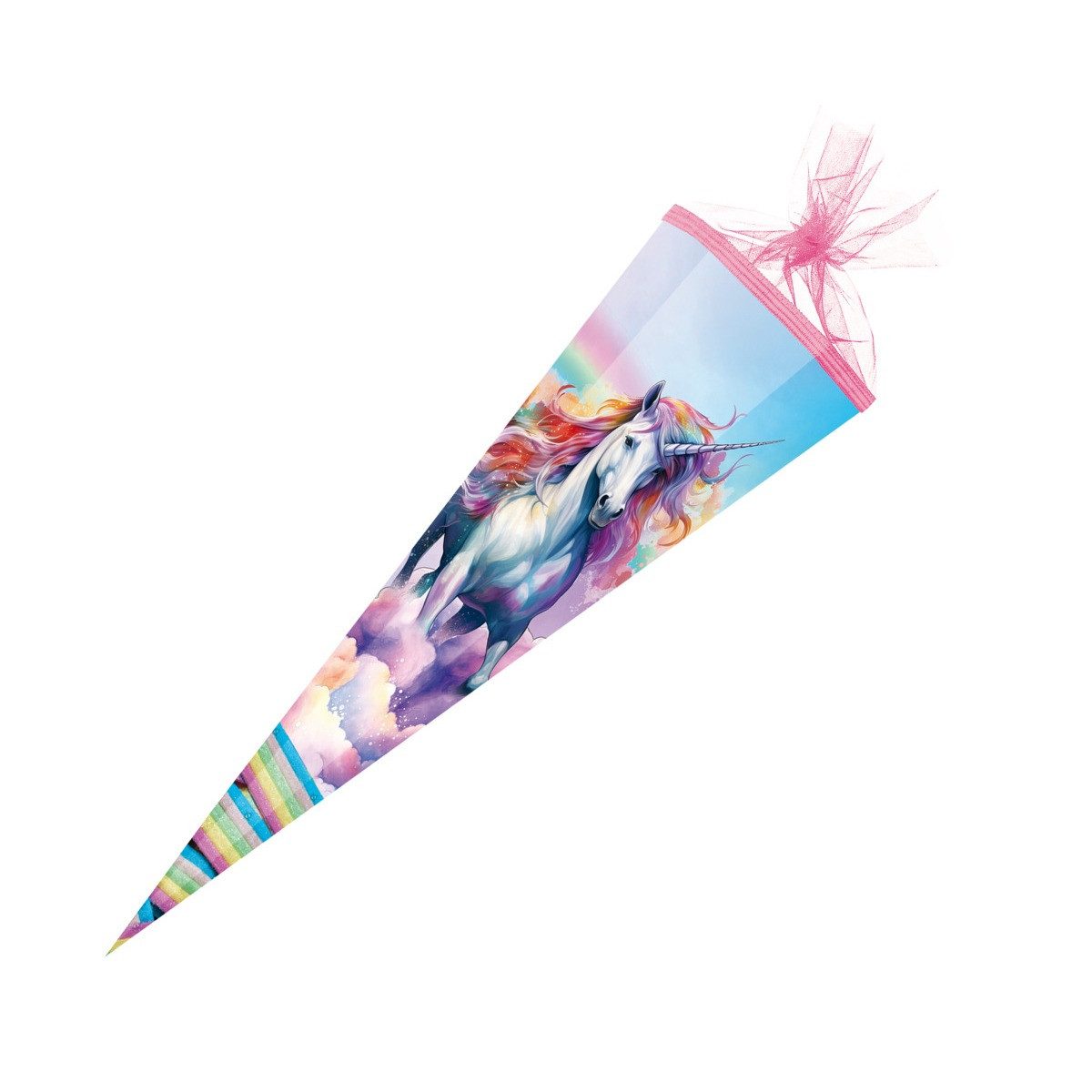 Nestler Schultüte Nestler Schultüte Sweet Unicorn 85cm mit Tüllverschluss