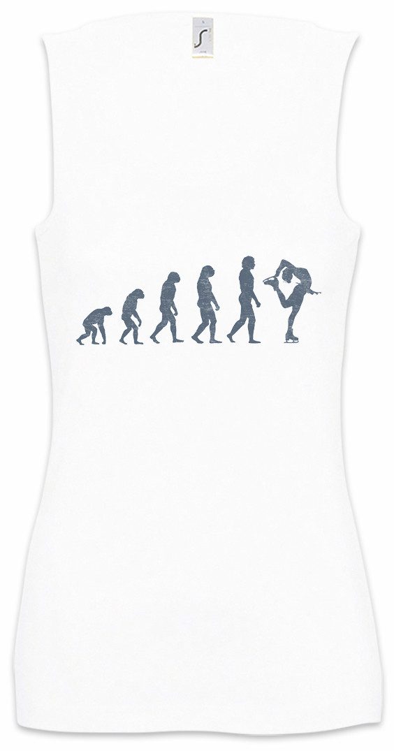 Tanktop Figure Skating Evolution Ärmelloses Damen T-Shirt Eiskunstlauf