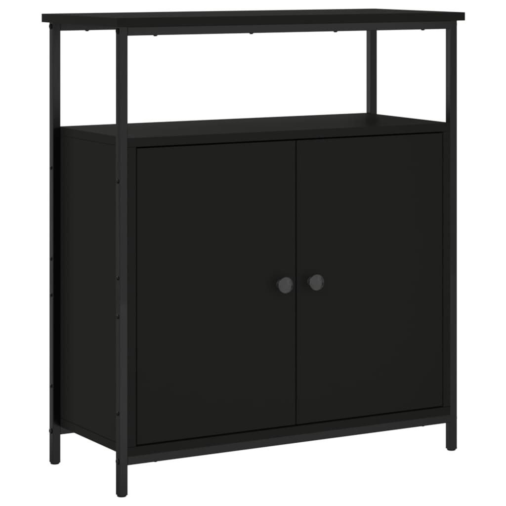 vidaXL Sideboard, Kommode Schwarz 70x30x80 cm günstig online kaufen