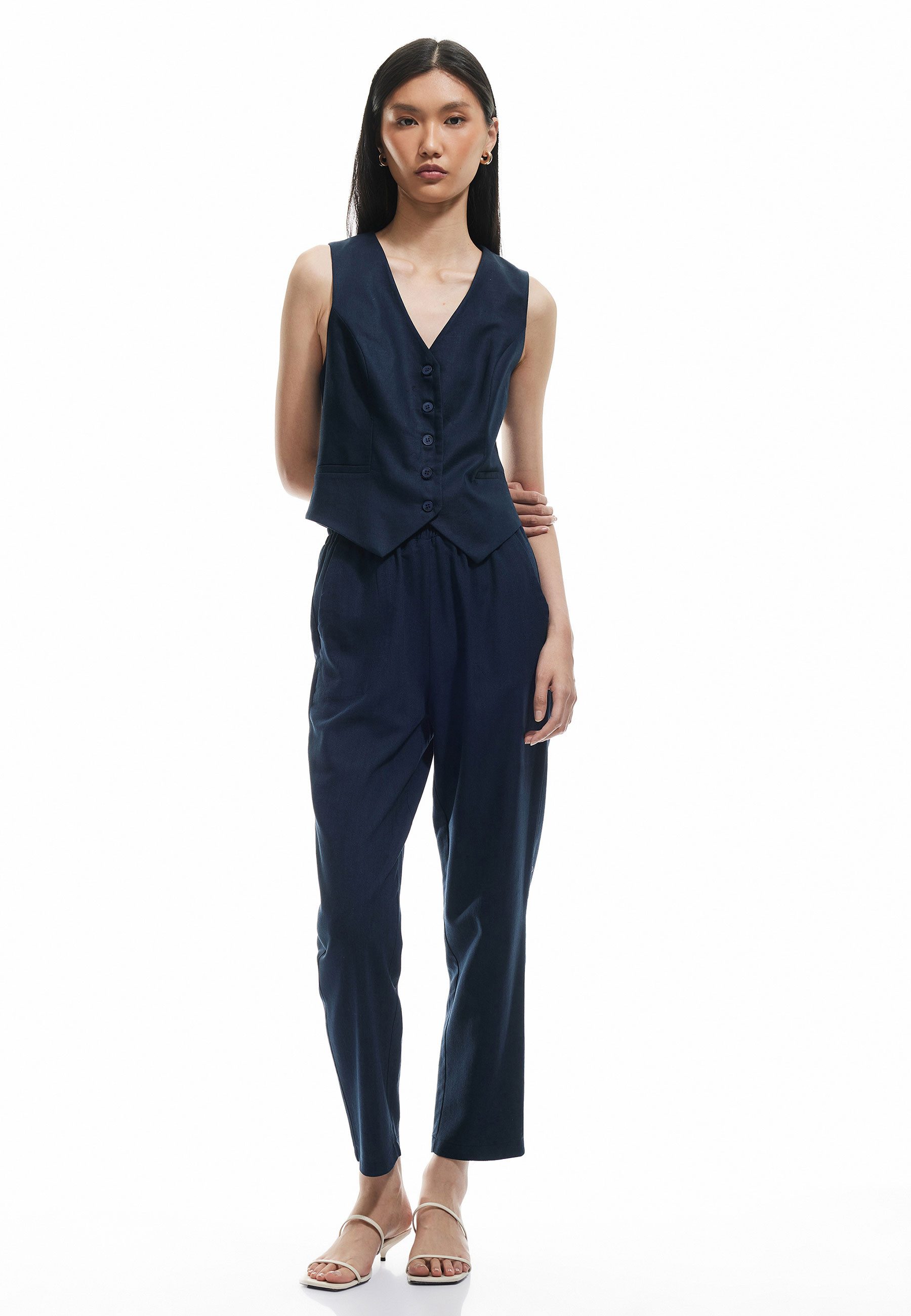 Koton Anzughose Normale Leibhöhe Carrot Anzughose