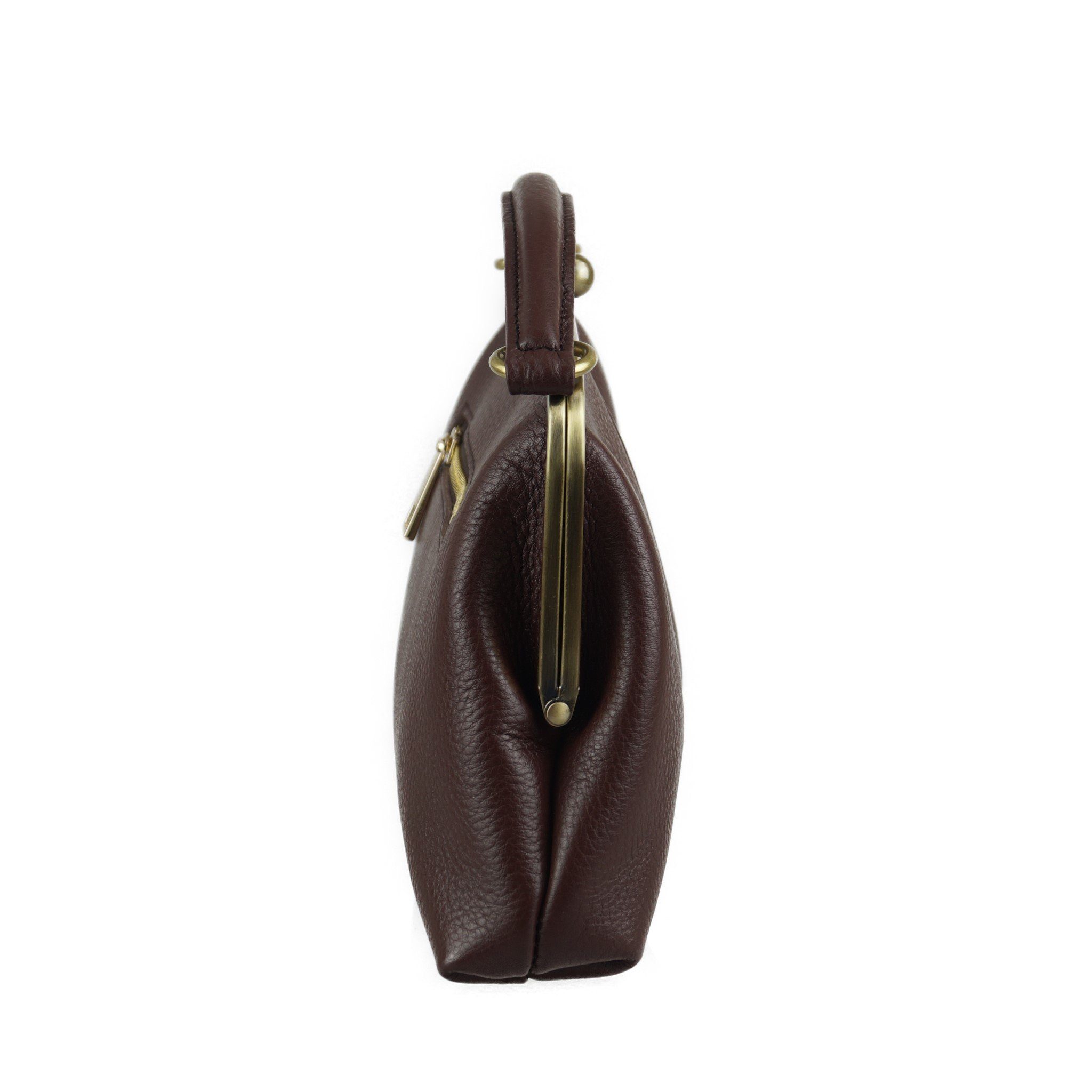 Taschenkinder Umhängetasche Leder Handtasche "Kleine Olive" in braun Schultertasche Vintage Tasche, Echtes Leder vom Rind