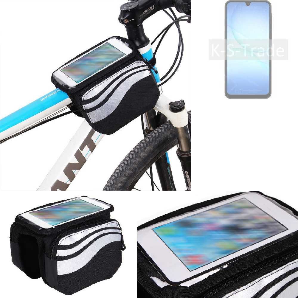 K-S-Trade Handyhülle für Samsung Galaxy A17 5G, Rahmentasche Fahrrad-Halterung Rahmenhalterung Fahrrad