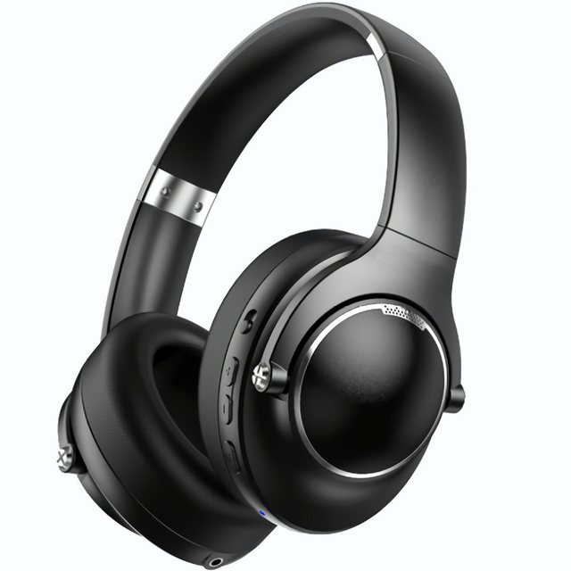 GelldG »Bluetooth Kopfhörer Over Ear, Kabellose Kopfhörer, Faltbare Headset mit Mikrofon, weiche Ohrpolster für iPhone/iPad/Android/Laptops (Schwarz)« Bluetooth-Kopfhörer