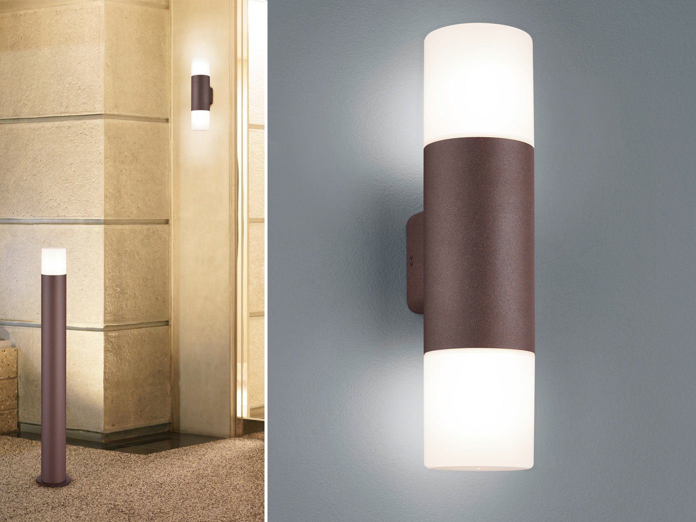 meineWunschleuchte LED Außen-Wandleuchte, Fassaden-Beleuchtung Up