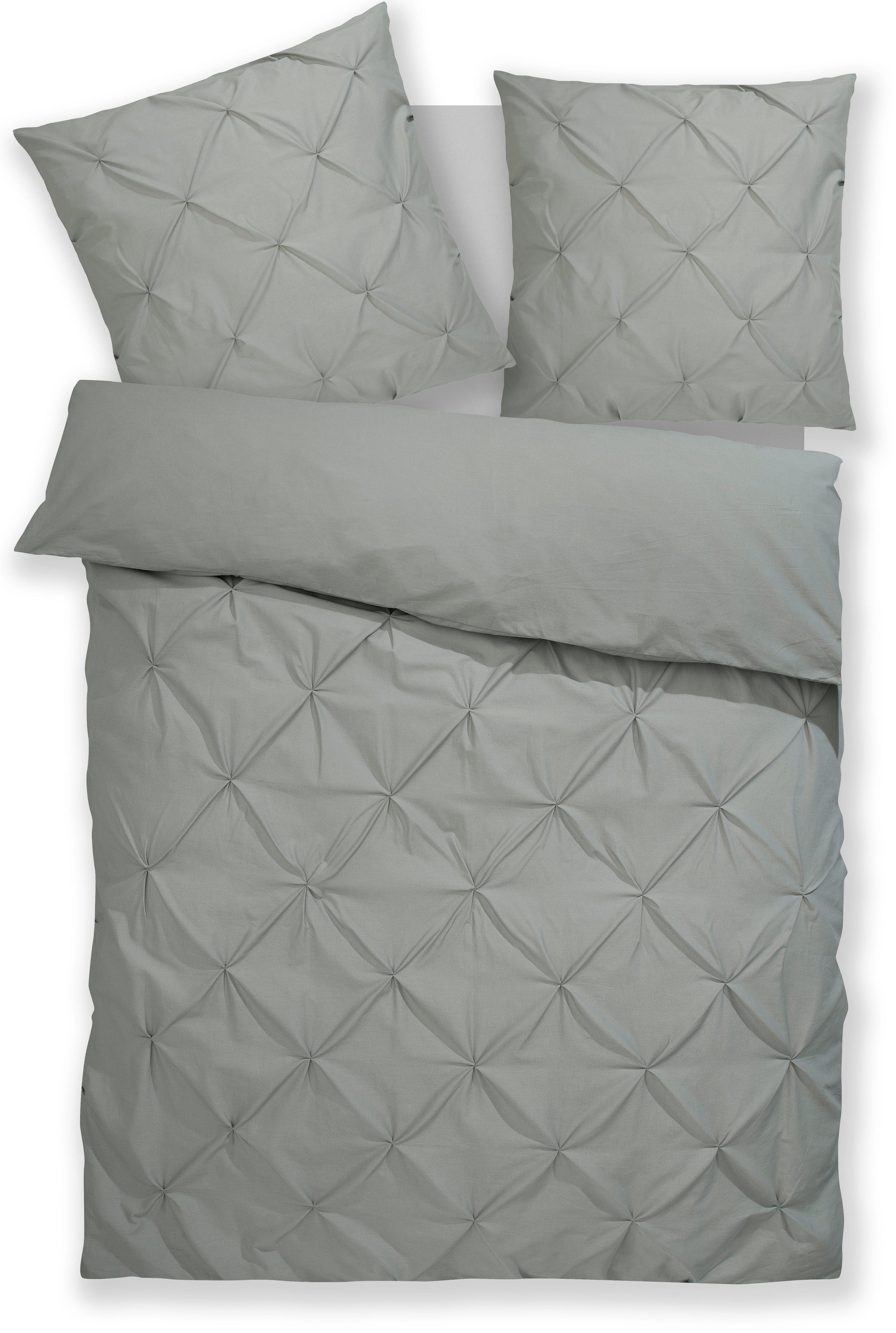 OTTO home Bettwäsche Elliant in Gr. 135x200 oder 155x220 cm, Renforcé, 2 teilig, Bettwäsche aus Baumwolle, elegante Bettwäsche mit Hochtief-Struktur – Bild 2 von 5