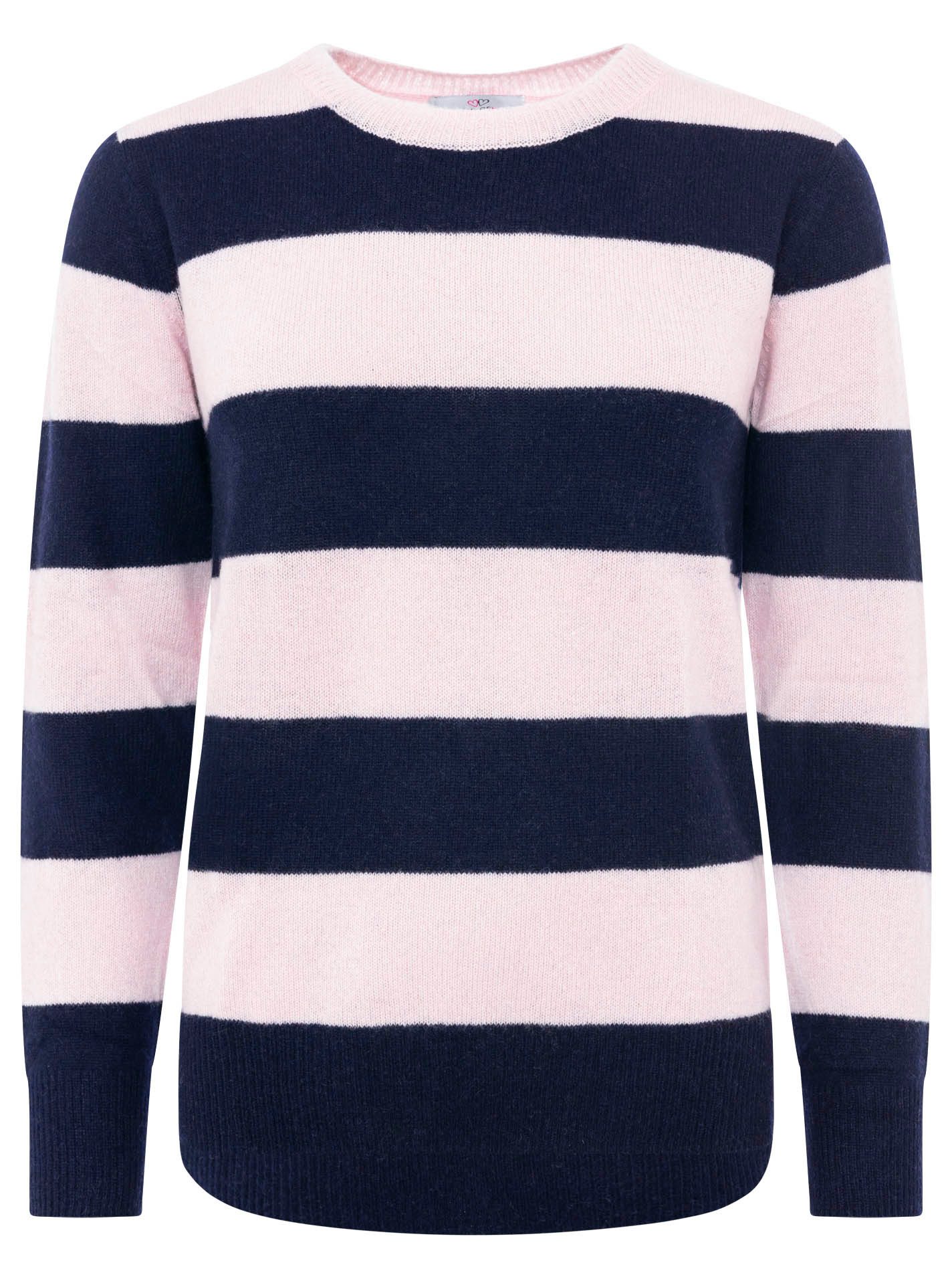 Kaschmirpullover 100% Kaschmir Blockstreifenpullover