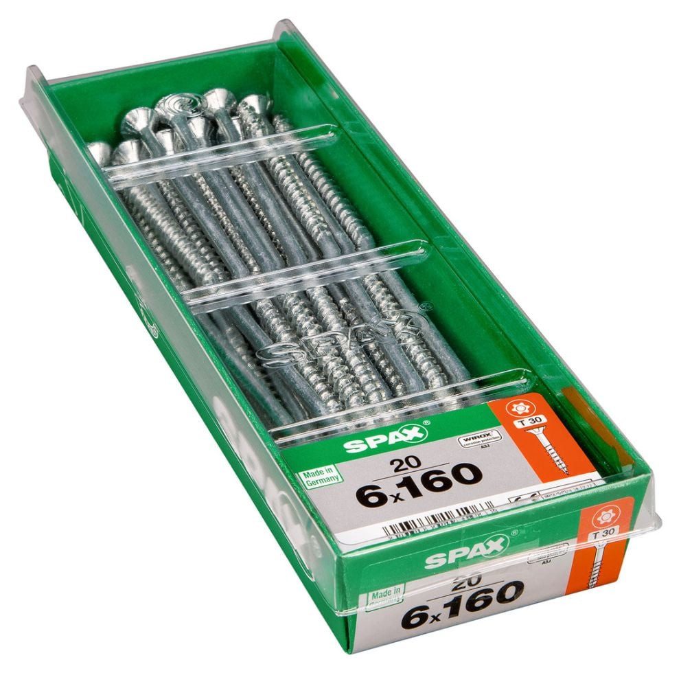 SPAX Holzbauschraube Spax Universalschrauben 6.0 x 160 mm TX 30 - 20