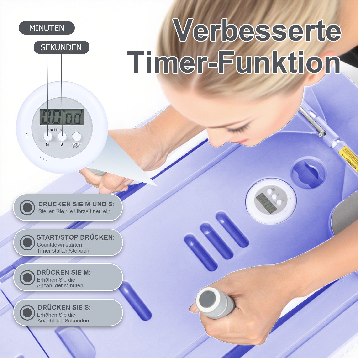 oyajia Ganzkörpertrainer Faltbare Pilates-Fitnessboard, Multifunktionale Trainingsplattform, (Mit Widerstandsbändern, Griffen & Fußstützen für Vielseitige Übungen, 11-tlg., Inklusive Yoga-Pad & Timer – ideal für Home-Workout & Core-Training), Rutschfestes Material, Kompakt Verstaubar & Komfortables Handling