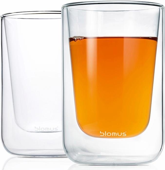 blomus Thermoglas NERO, 2-tlg., Glas, Doppelwandig, Inhalt 250 ml, 2-teilig