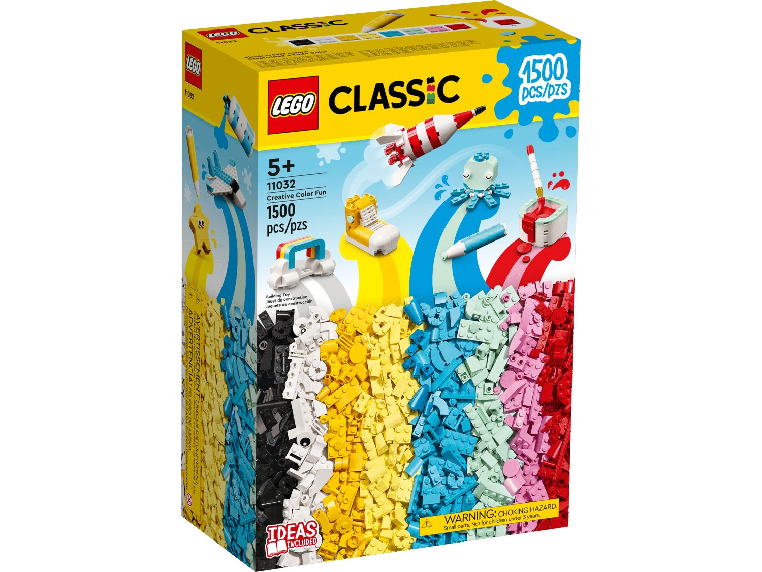 LEGO® Classic 11032 Kreativ-Bauset mit bunten Steinen Spielbausteine, (Set, 1500 St., Set)