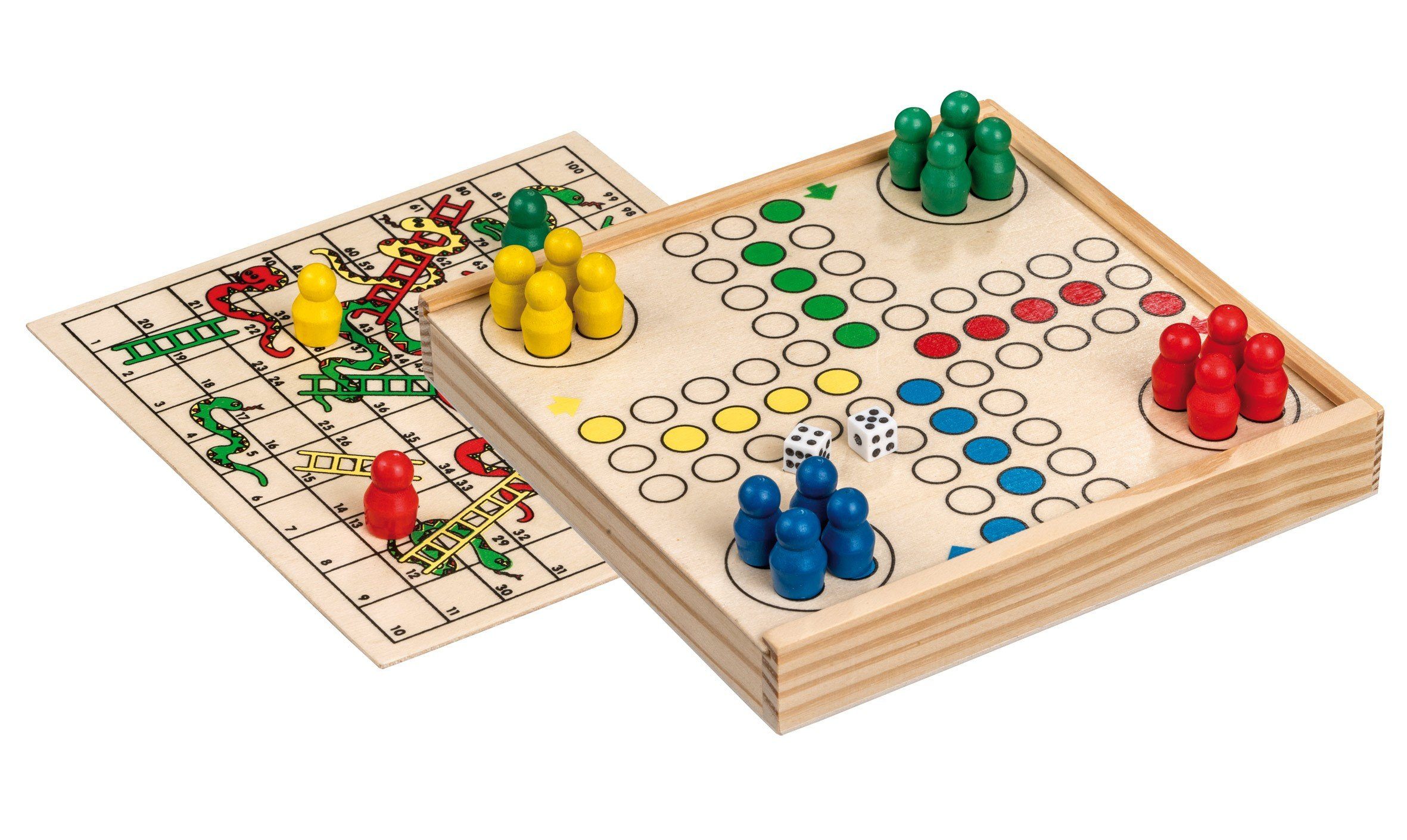 Philos Spiel Philos 3095 - Würfelspiel, Schlangenspiel, Kombination, mini